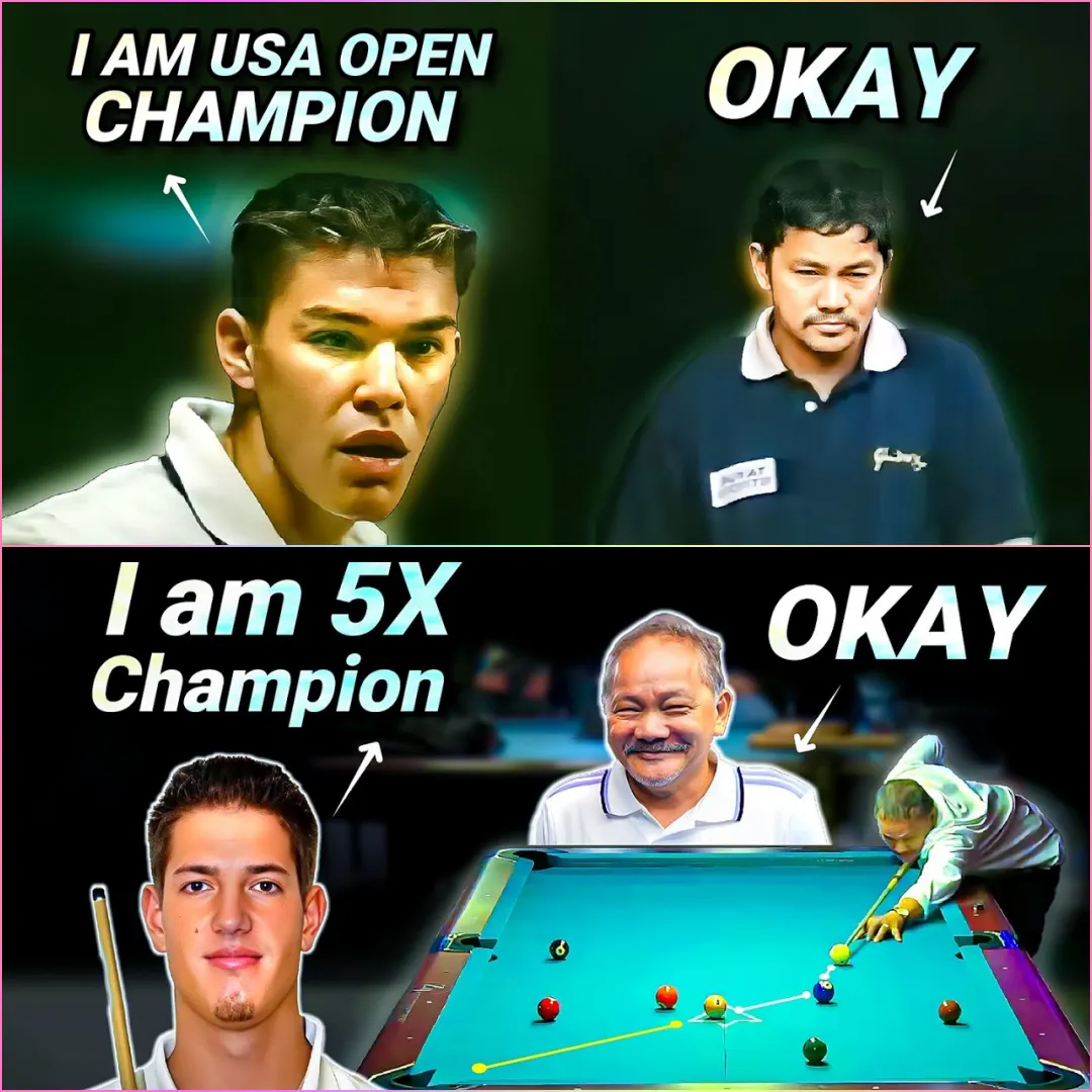 Crazy challenge: Arrogant man clashes with 45-year-old legend Efren Reyes, is there a miracle?