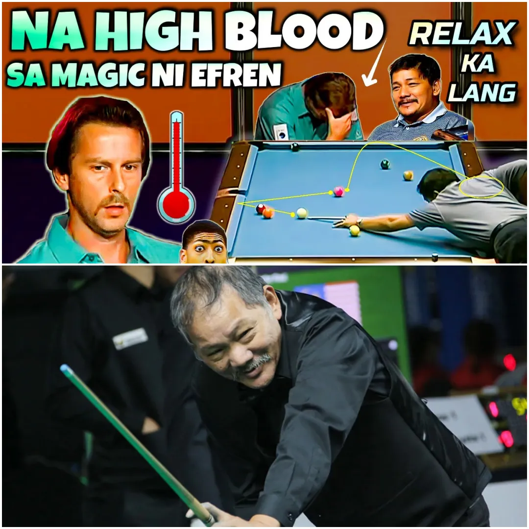 Efren Reyes: Outstanding class, making international opponents "Surrender because it's too unbelievable"