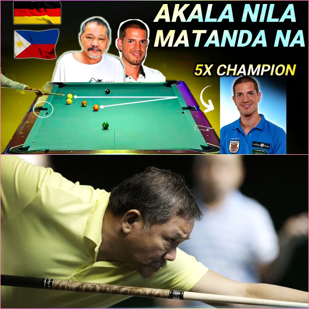 The Billiards World Shakes: 5-Time German Champion Falls to Efren Reyes