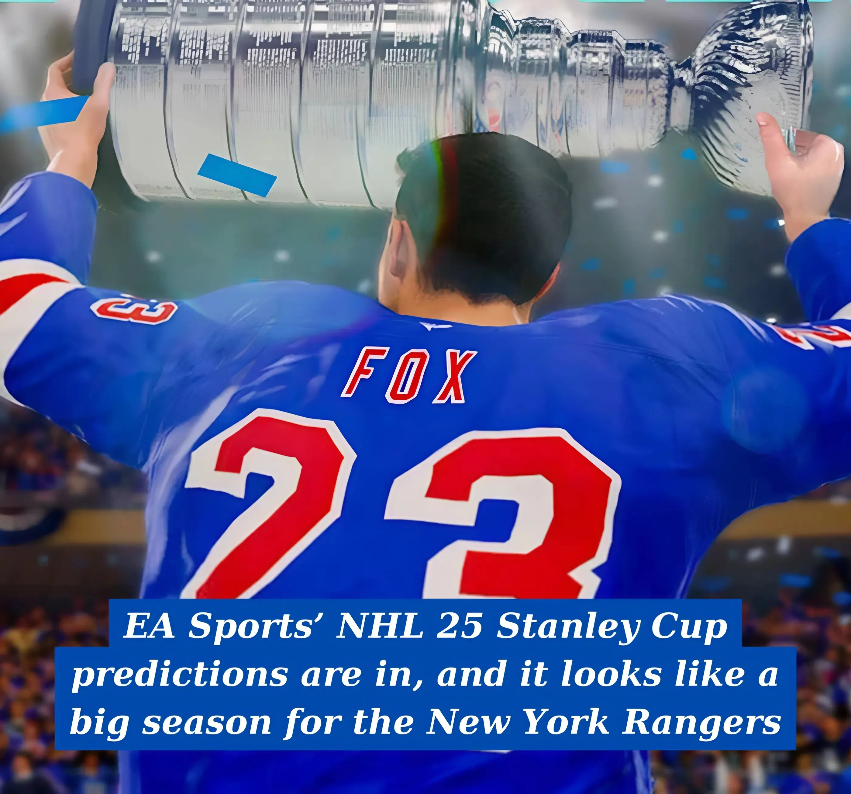 EA Sports’ NHL 25 Stanley Cup predictions are in, and it looks like a big season for the New York Rangers