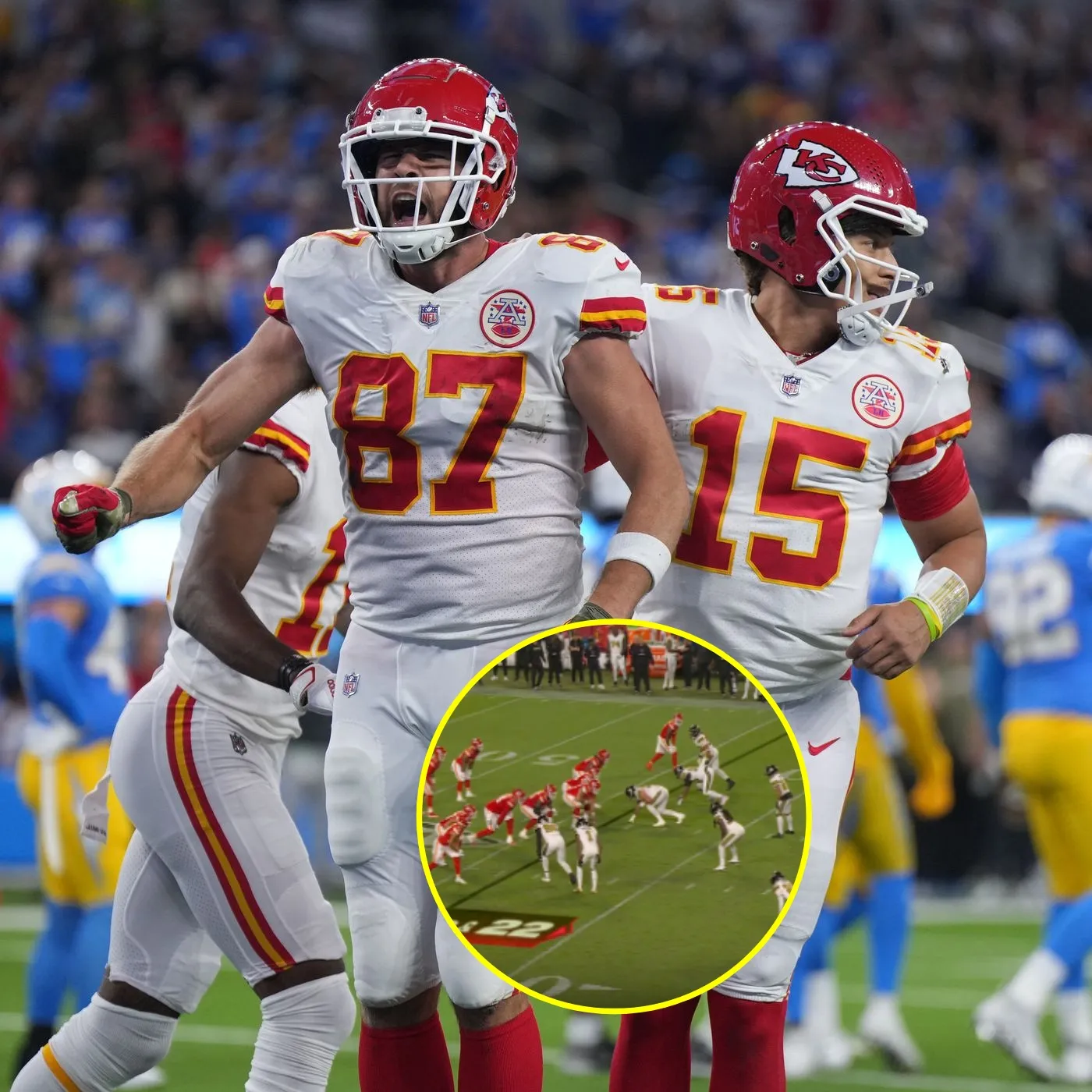 Chiefs’ Patrick Mahomes Shares Hilarious Take on Travis Kelce Lateral vs. Saints