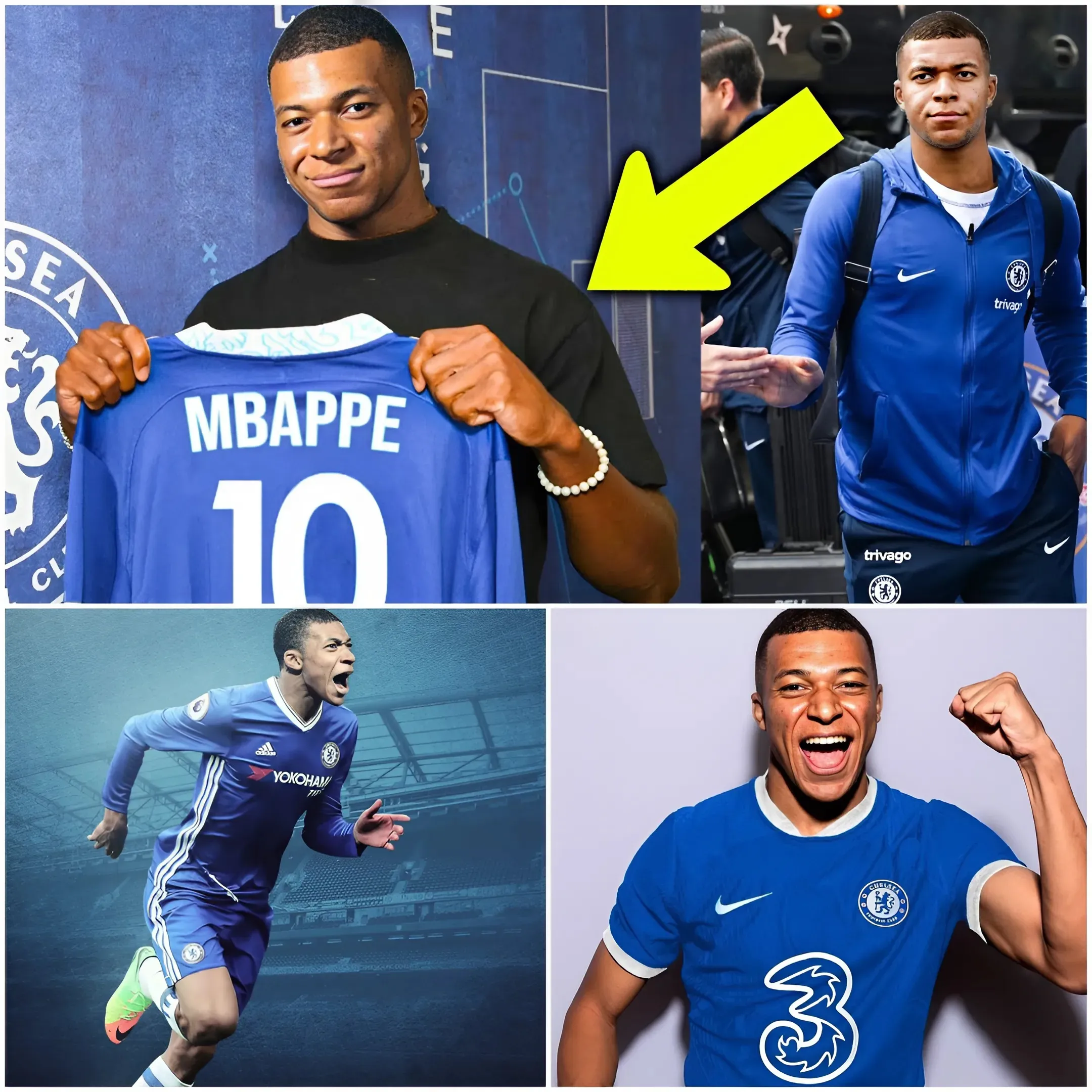 Kylian Mbappé revoluciona el mercado de fichajes al revelar imágenes de él queriendo jugar en el Chelsea cuando era niño😍😍