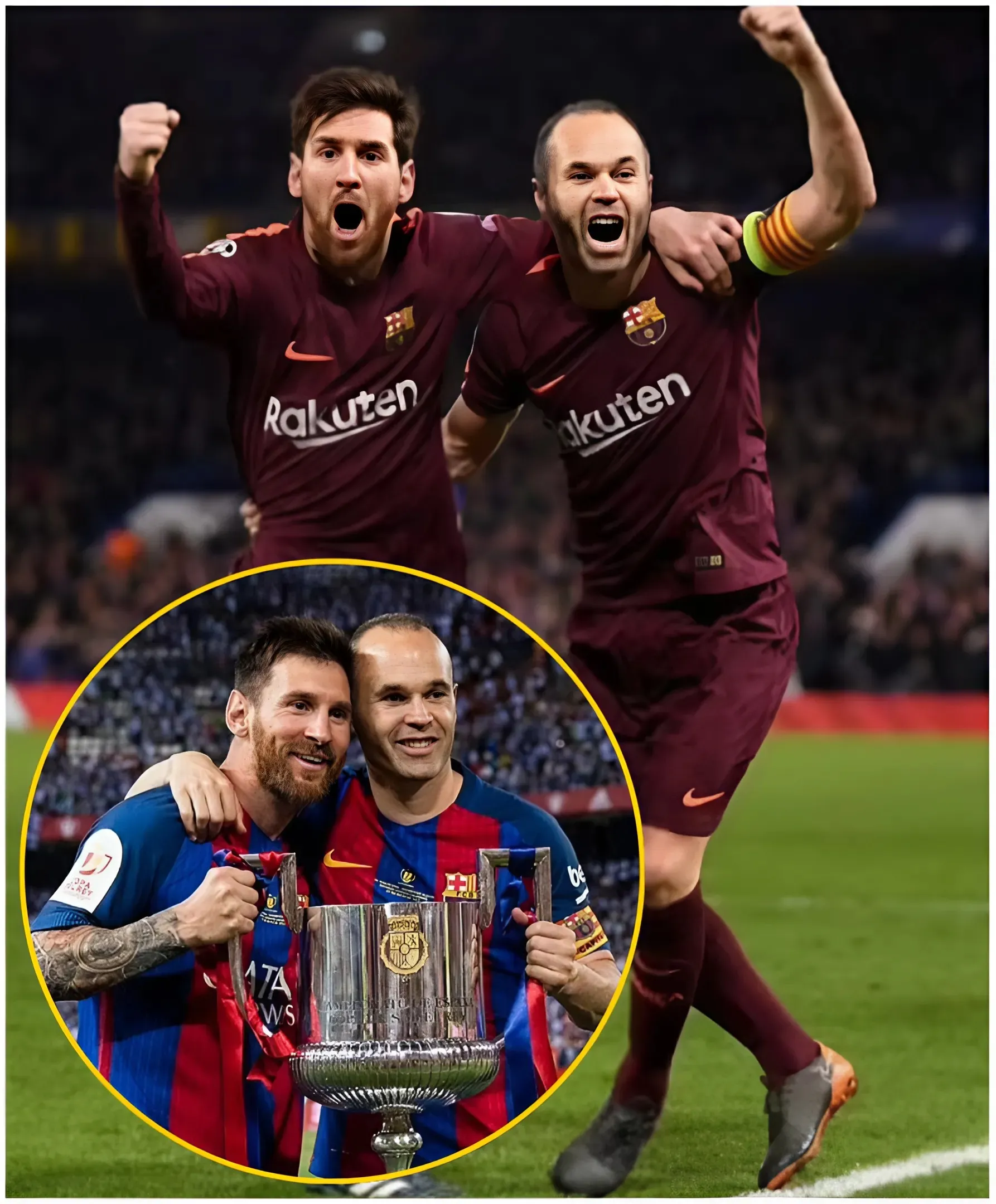 Lionel Messi rinde emotivo homenaje a Andrés Iniesta mientras el español anuncia su retiro, con el delantero compartiendo una instantánea de los días icónicos del dúo en Barcelona