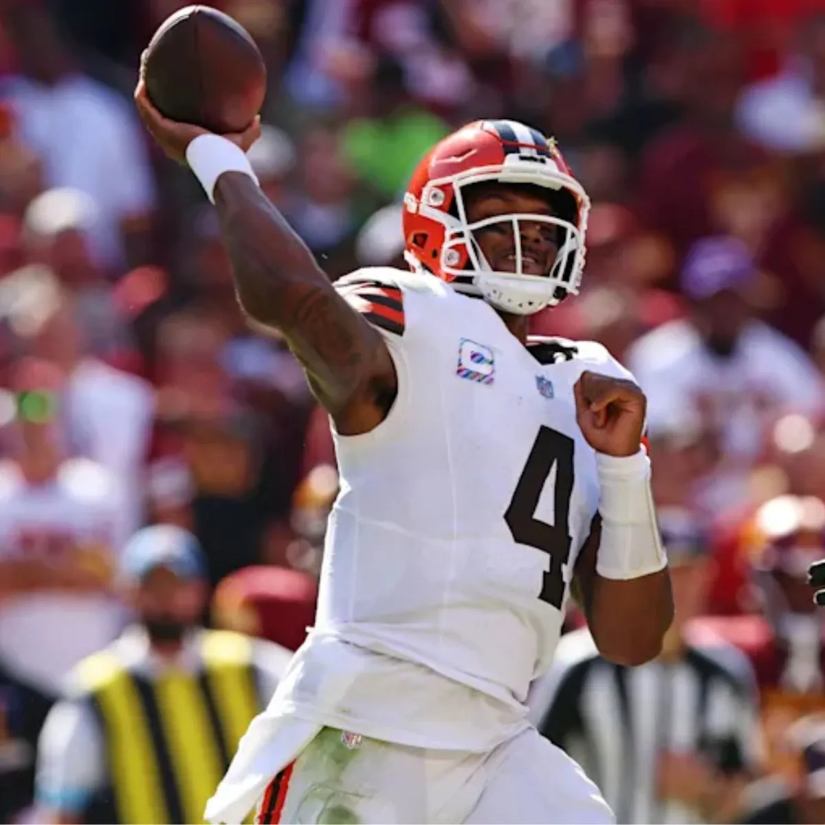 Browns QB Deshaun Watson Fires Back at Commanders Defender