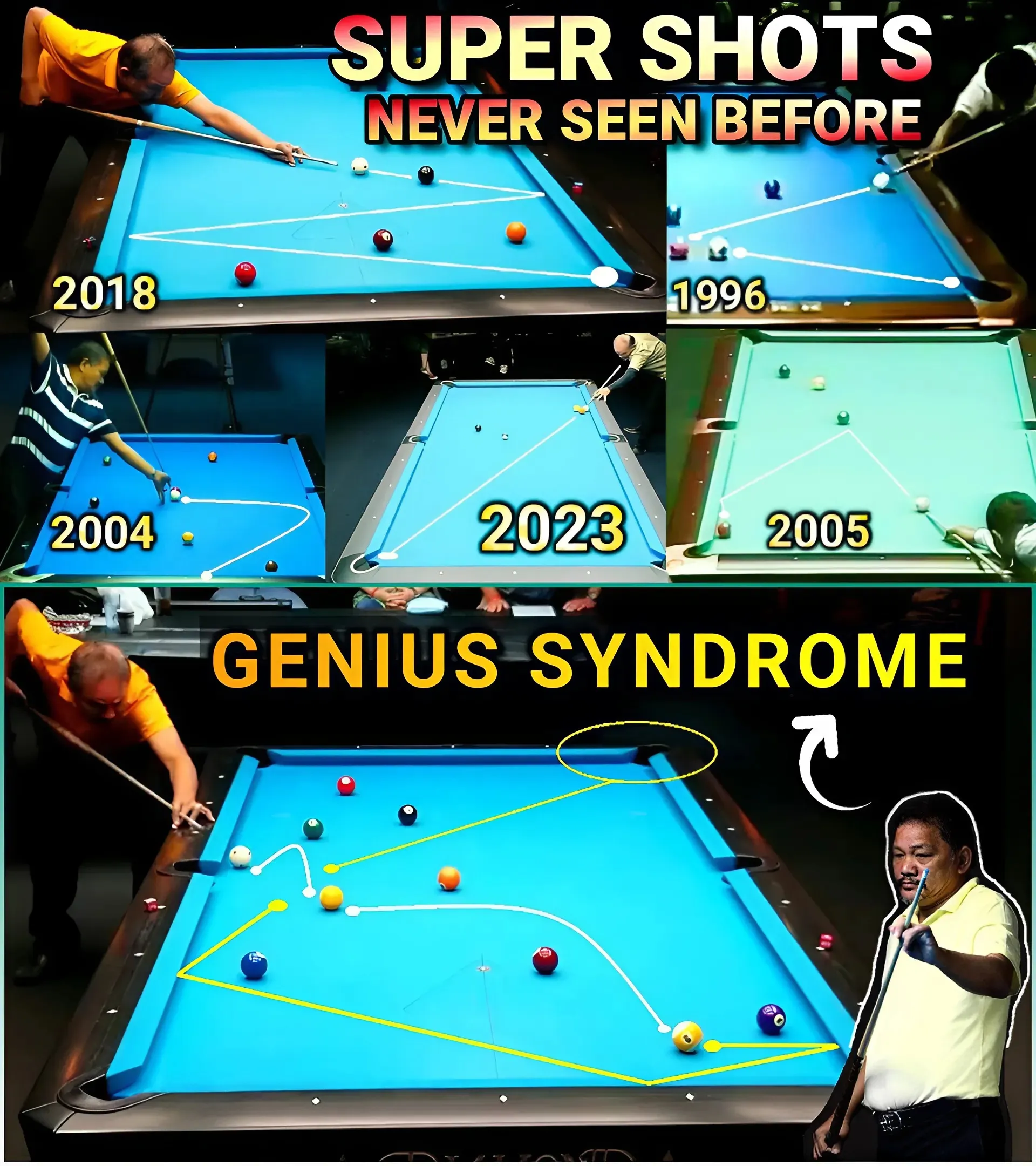 Efren Reyes: Mysterious Shots Beyond Human Capability!