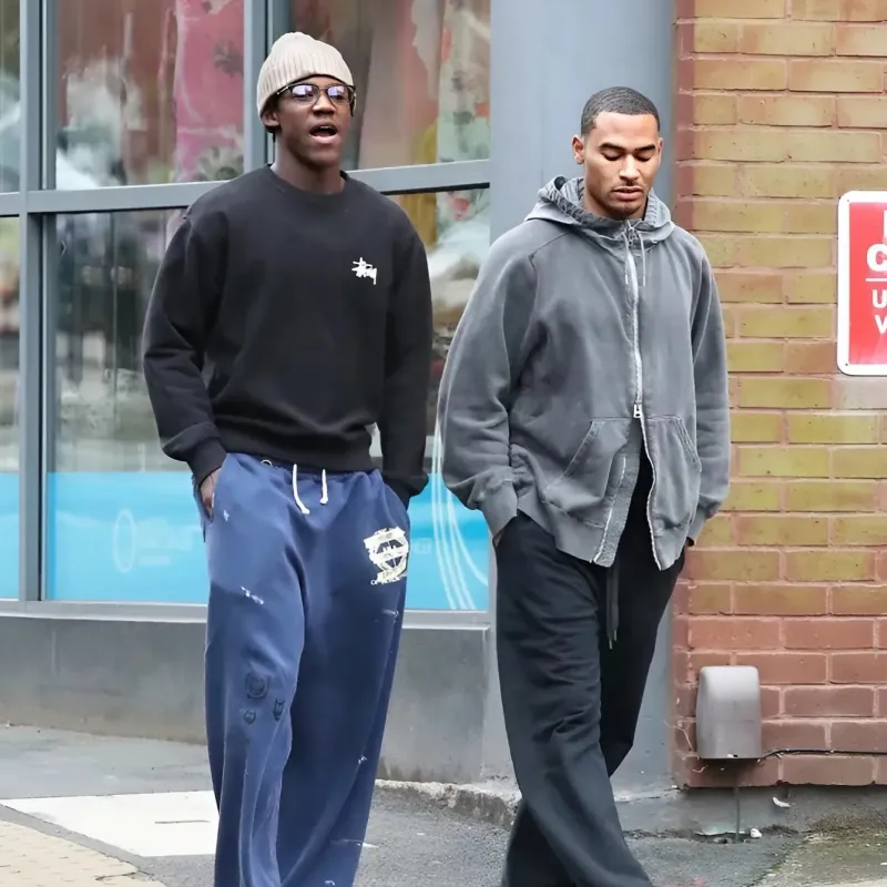 Kobbie Mainoo goes out for stroll with Love Island star brother after Man Utd ace pulls out of England duty ngocc