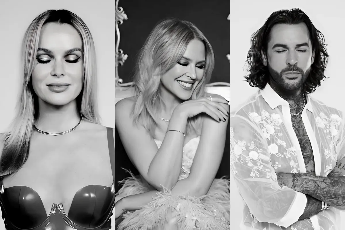 Amanda Holden, Pete Wicks and Kylie Minogue lead a host of stars posing with their eyes closed for a poignant new campaign to mark World Mental Health Day ngocc