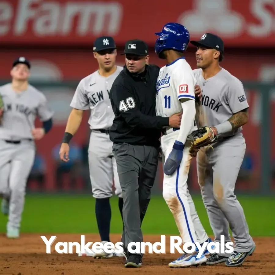 Yankees and Royals ratchet up intensity as benches clear after Anthony Volpe’s hard tag