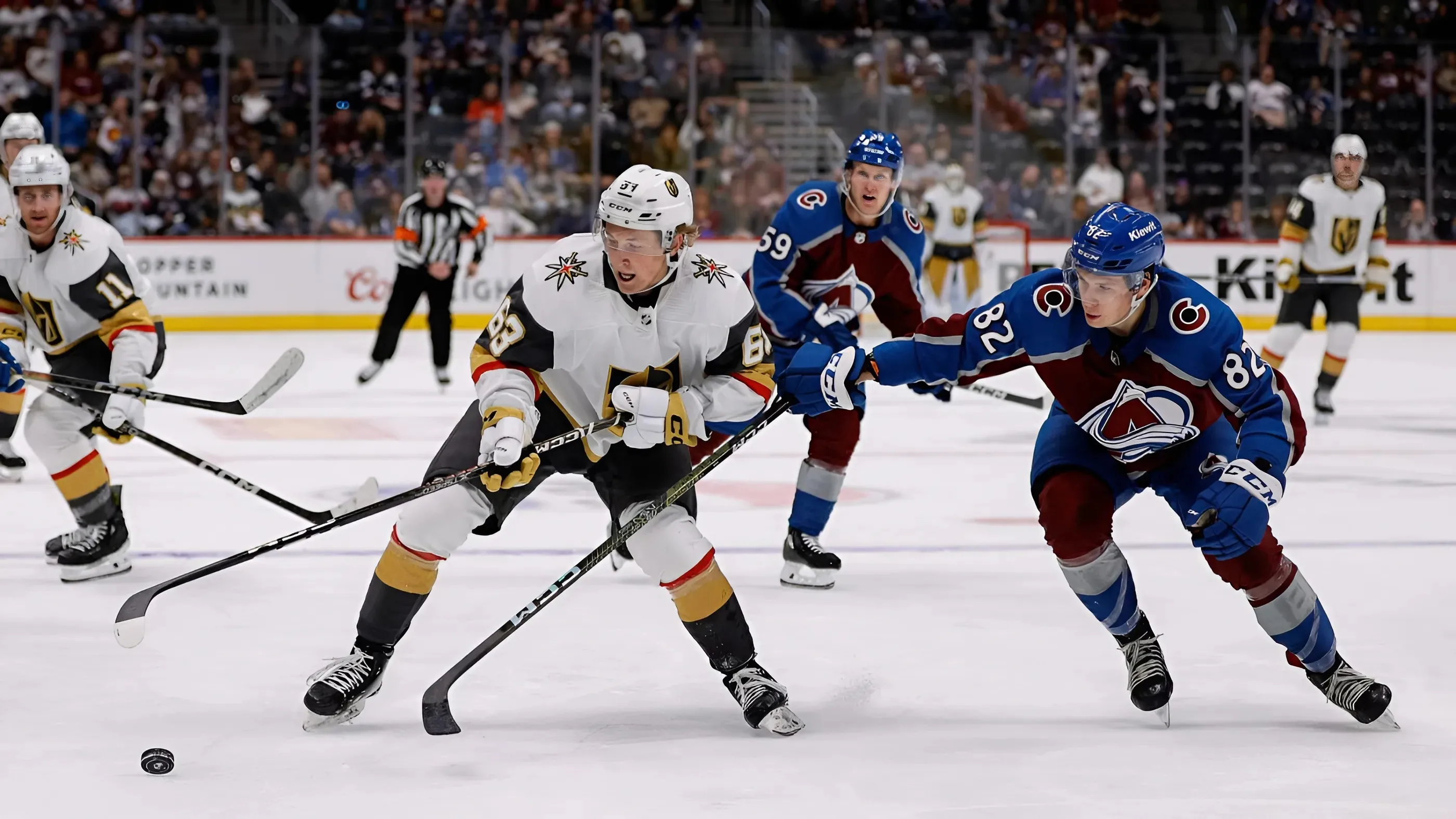 Avalanche fail to meet expectations in 8–4 loss to Golden Knights