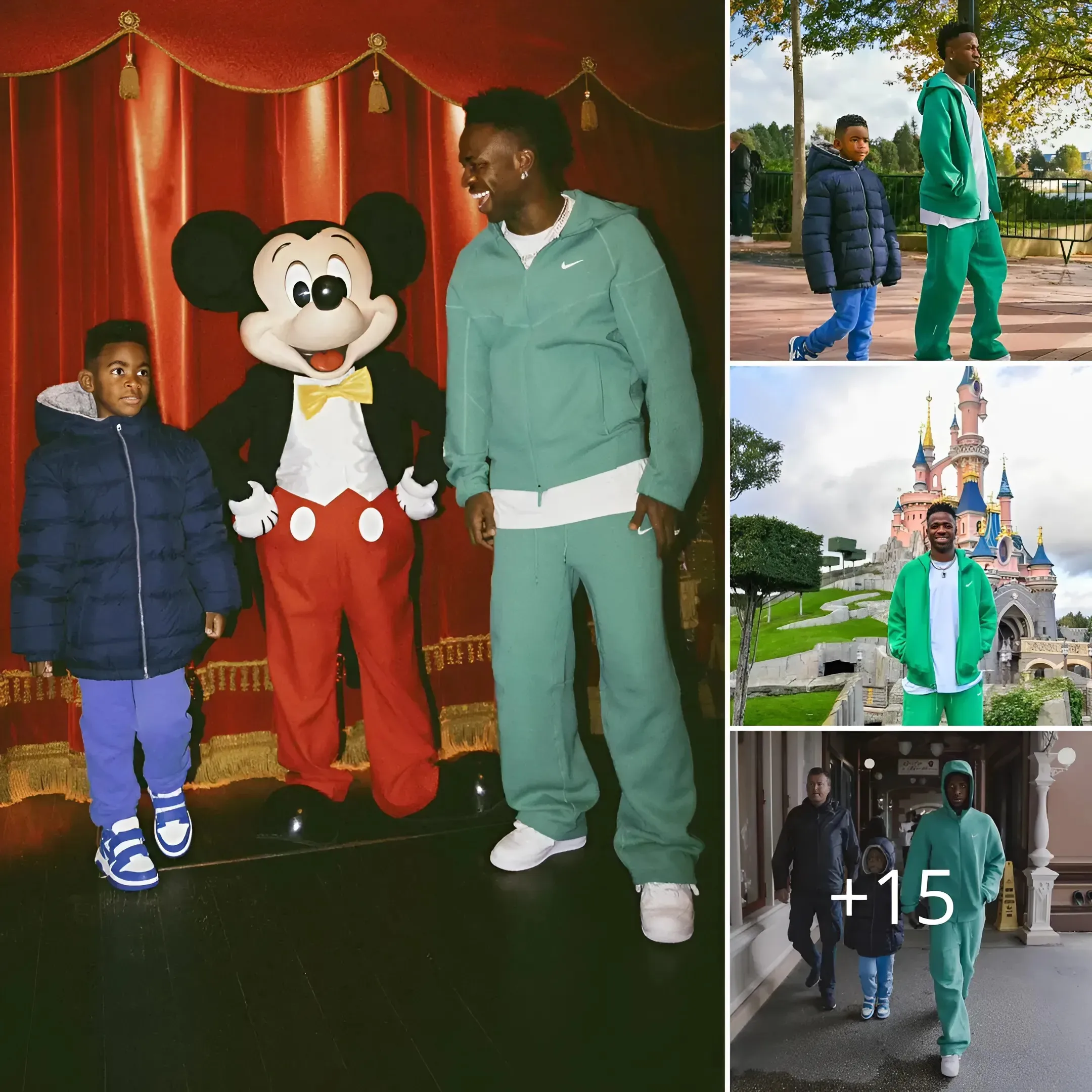 El jugador del Real Madrid Vinicius disfruta de un viaje a Disneyland con su hermano, antesala de una divertida visita para conocer a Mickey Mouse en París😍😍