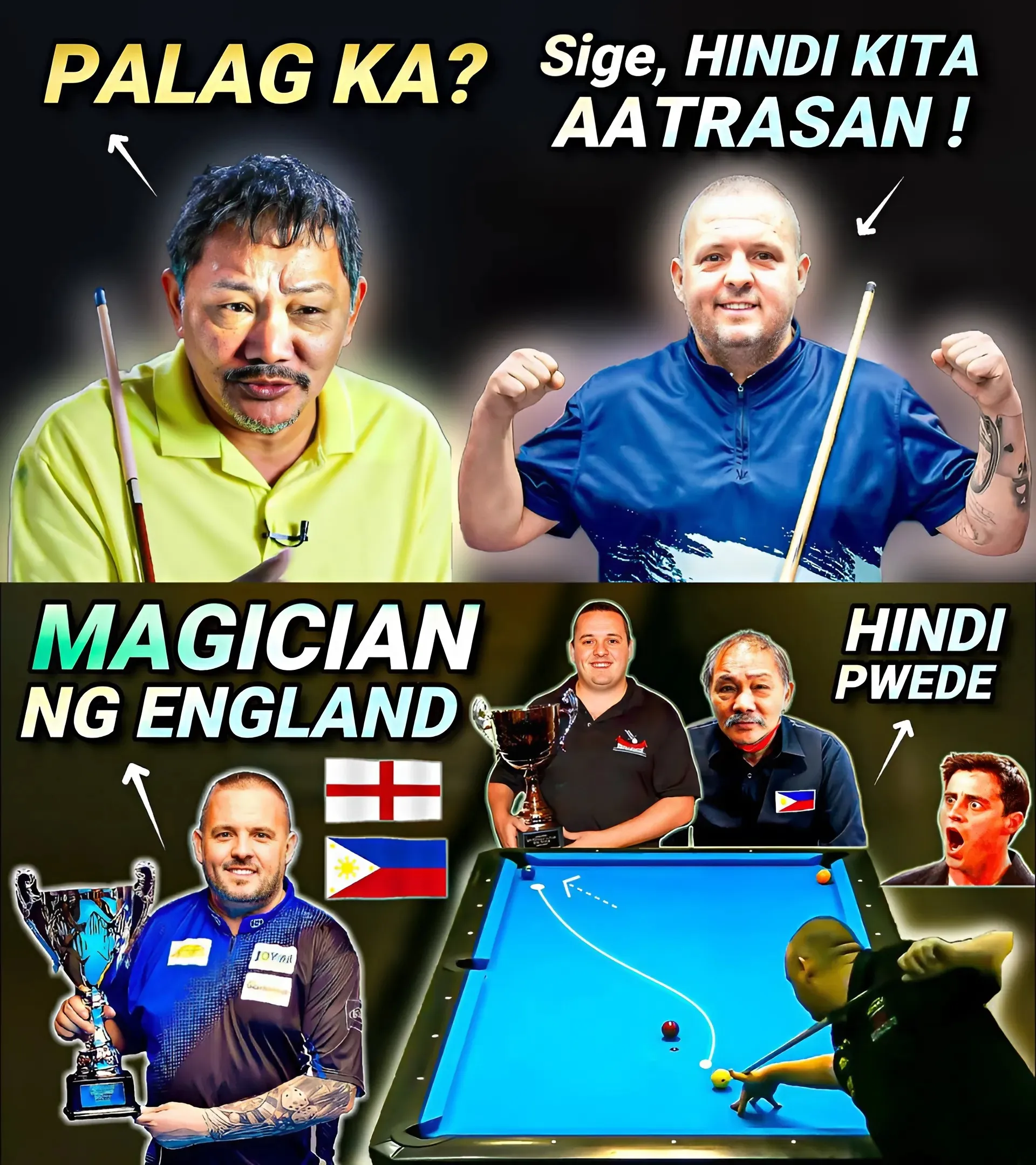 Magic Wars: The Kingdom of Pool UK Faces Off with Legendary Efren BATA Reyes in a Thrilling 10-Ball Match!