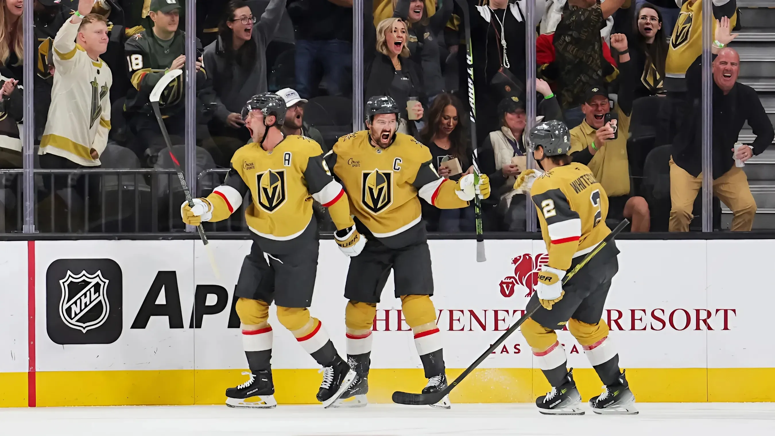 Who has the most single-season hat tricks in Vegas Golden Knights history?