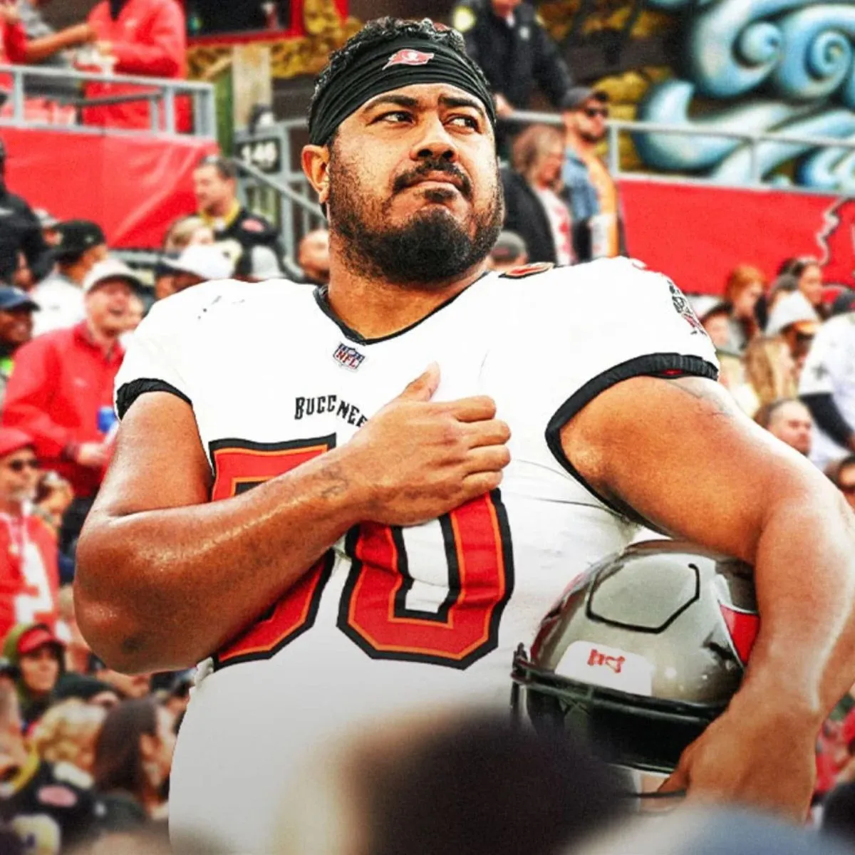 Buccaneers’ Vita Vea emotionally dedicates Week 6 win to hurricane victims