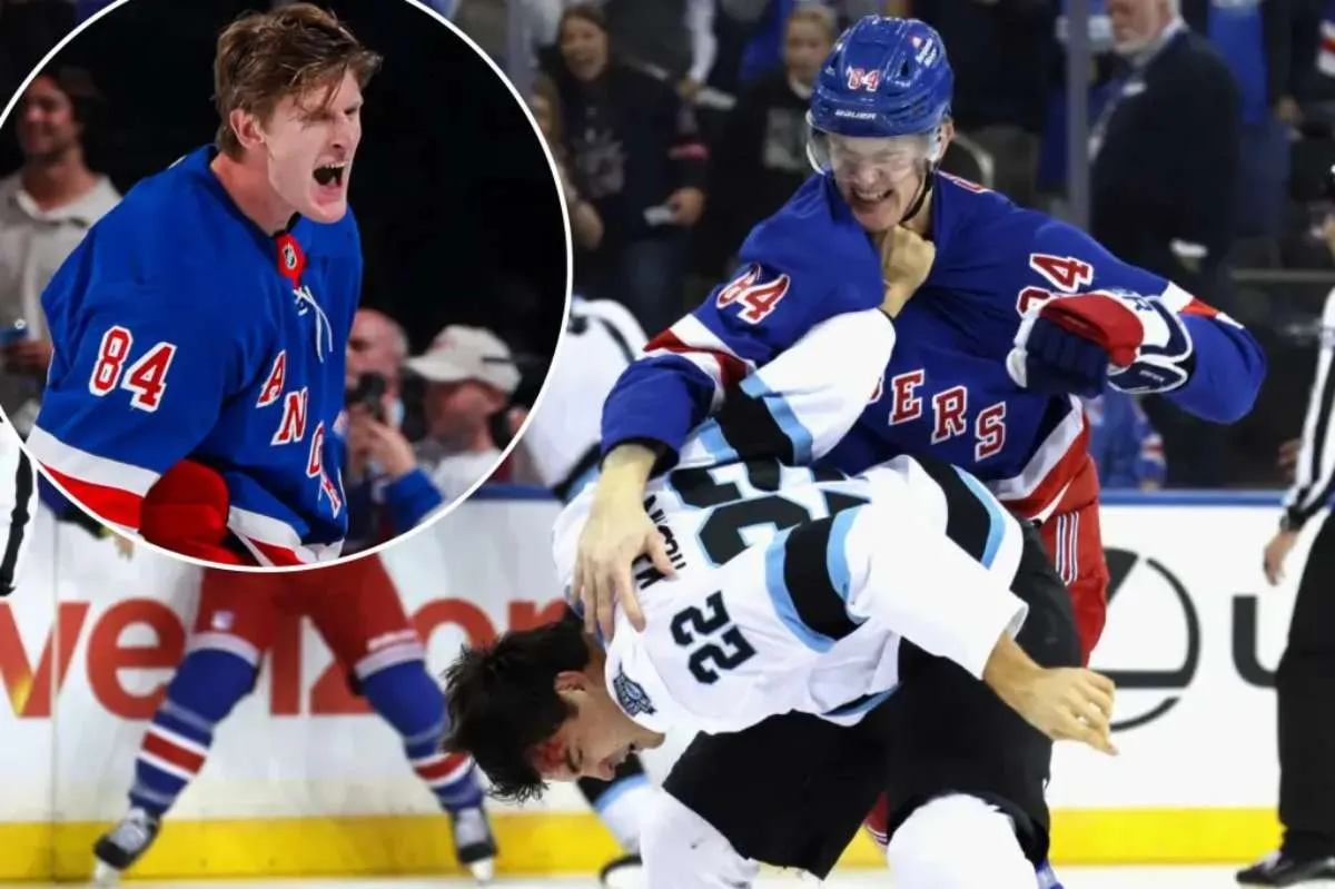 Rangers’ Adam Edstrom got into first fight of hockey career