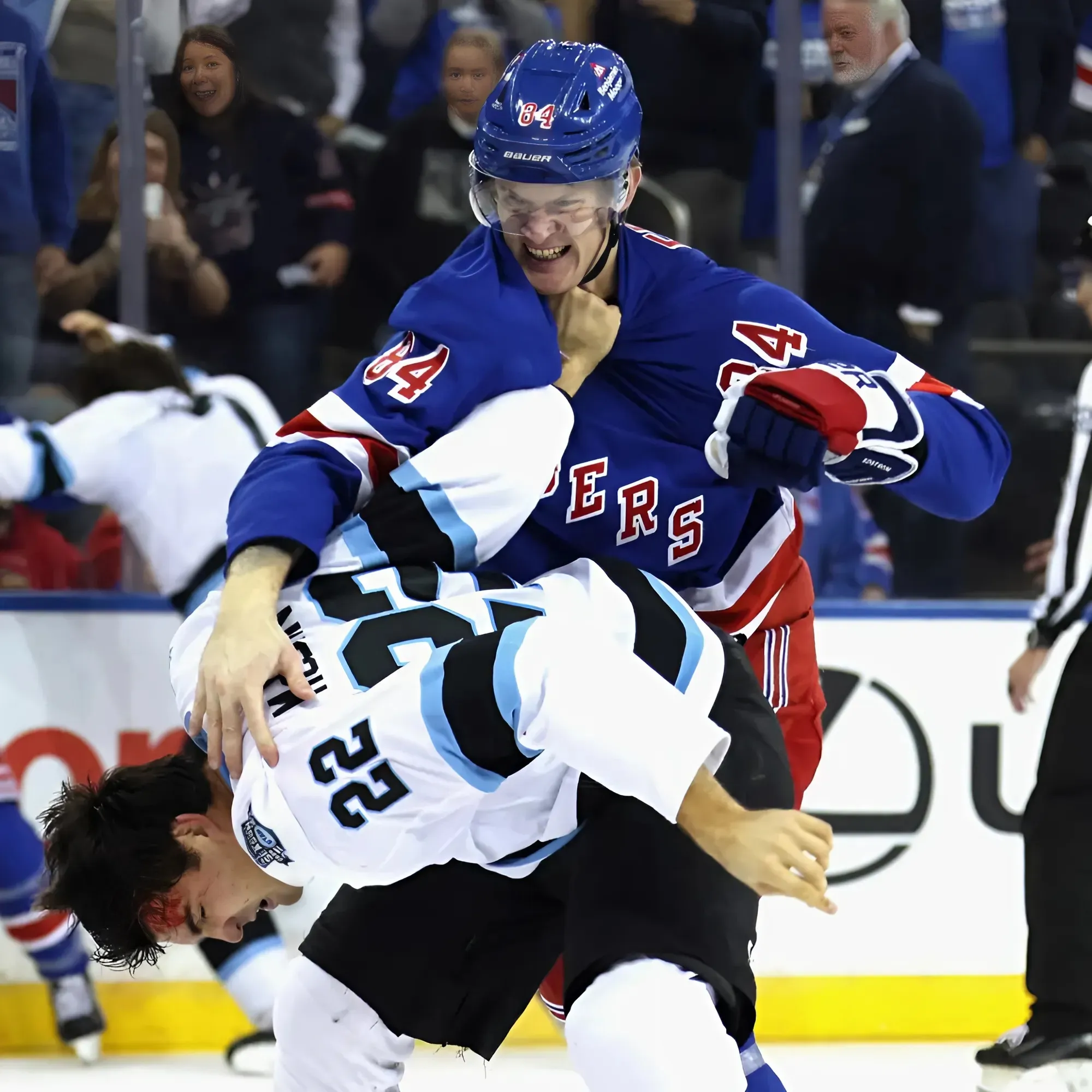 Rangers’ Adam Edstrom got into first fight of hockey career