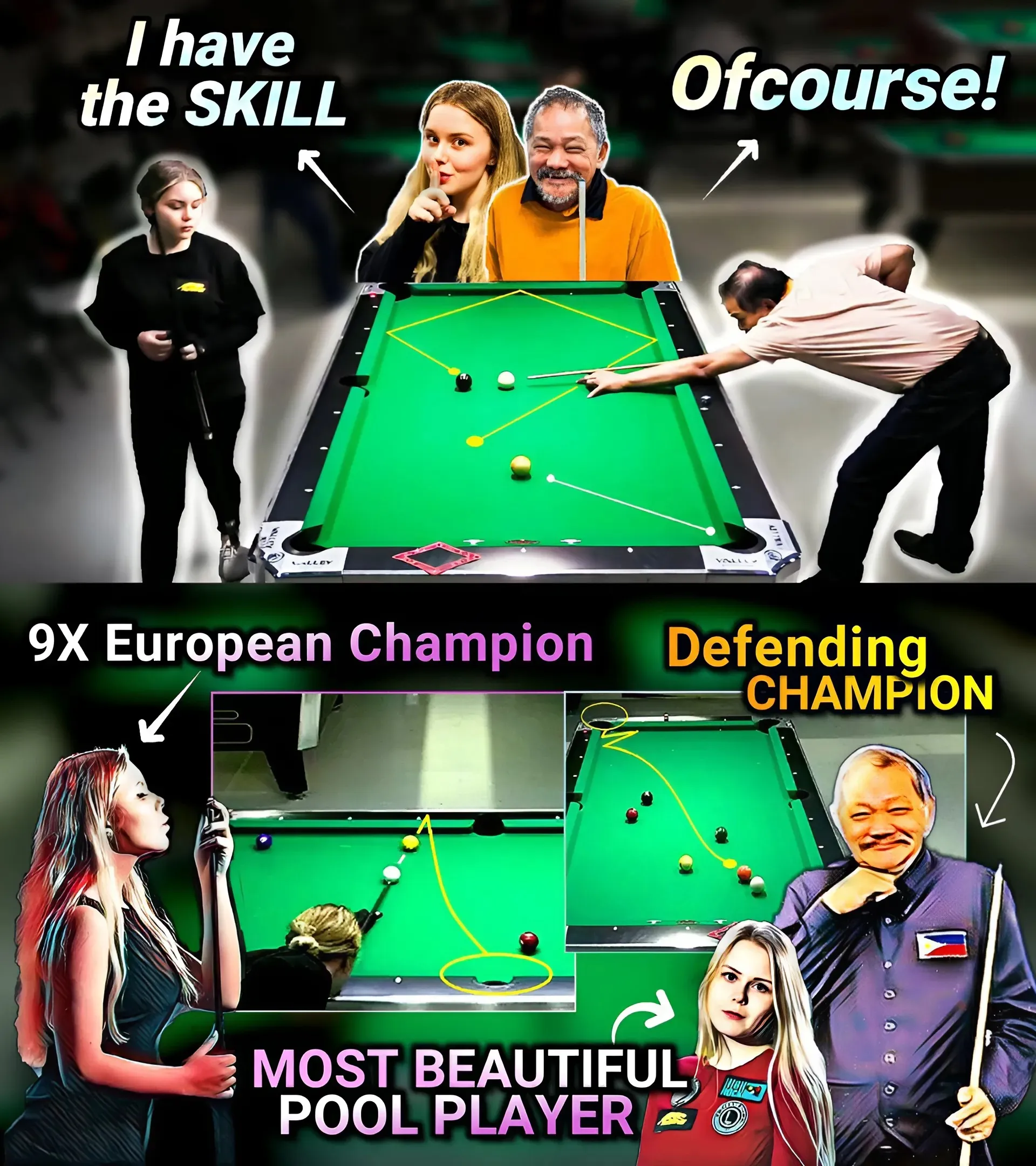 Miss Beautiful Shock: Efren Reyes Returns - The Battle Between the 9x Champion and the Legend!