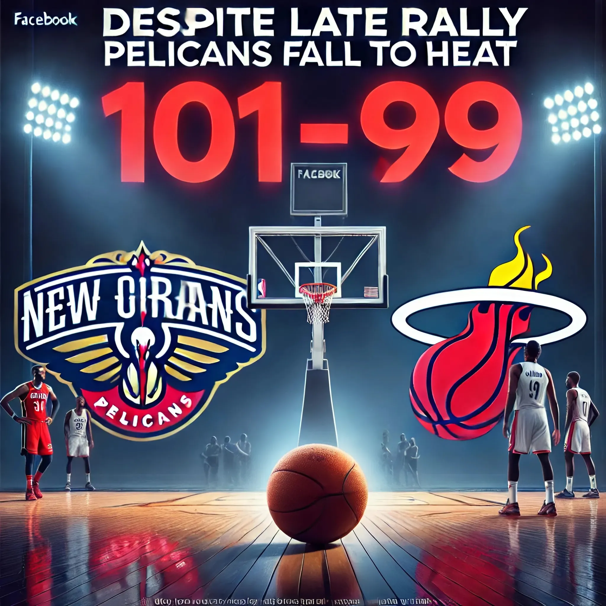 Despite late rally, Pelicans fall to Heat 101-99