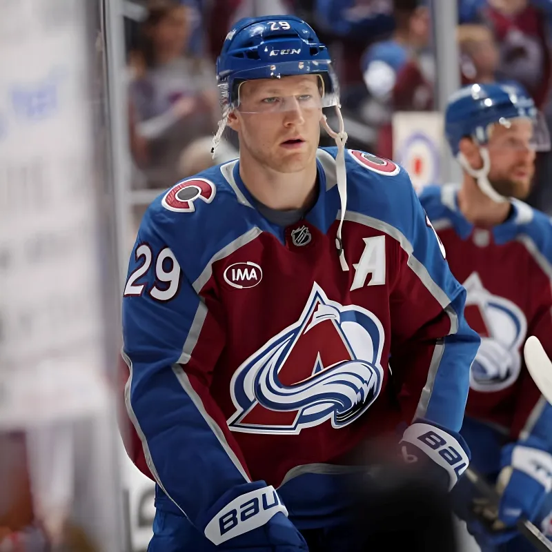 Nathan MacKinnon hammers Alexander Romanov and calamity ensues