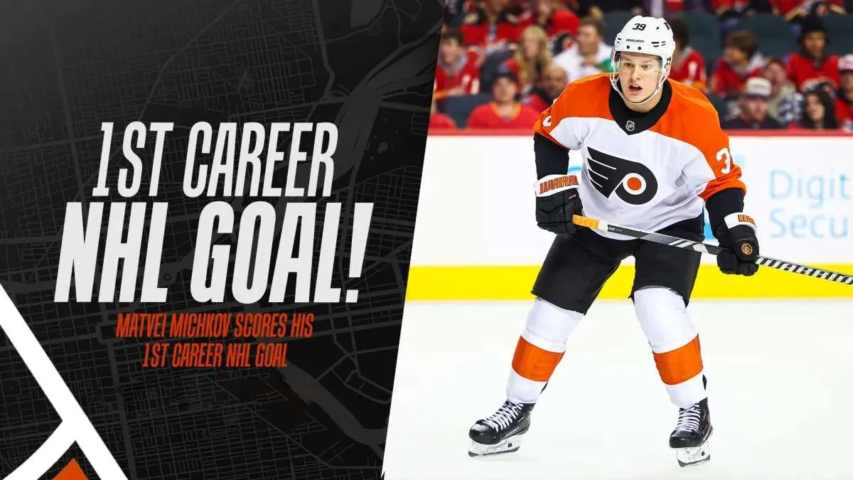 Watch: Flyers’ Matvei Michkov Scores First NHL Goals