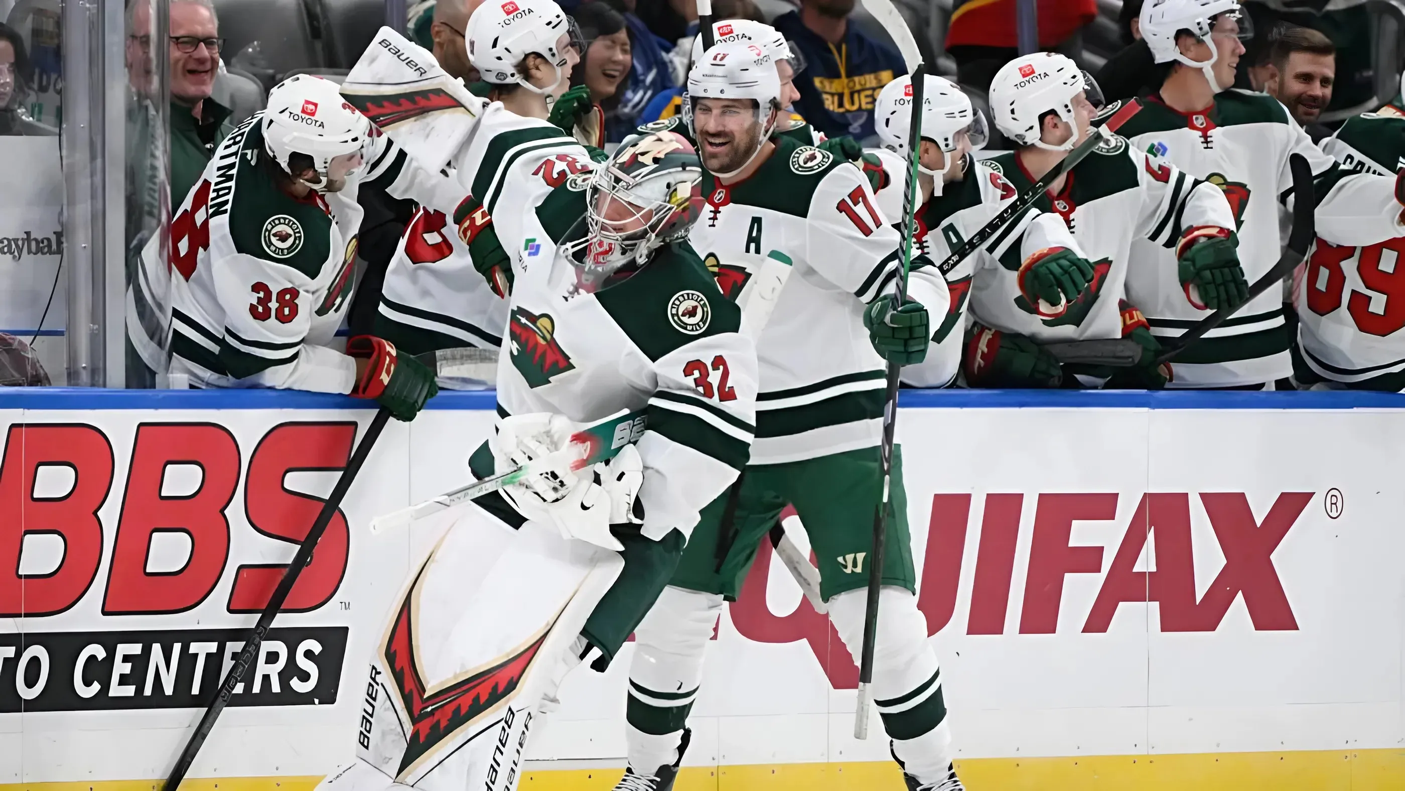 Wild’s Filip Gustavsson scores goalie goal against Blues