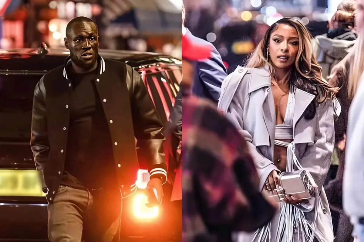 Stormzy and glamorous rumoured girlfriend Victoria Monet enjoy romantic meal in London - three months after rapper split from Maya Jama ngocc