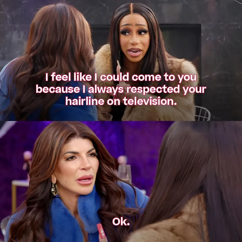 'RHONJ' Star Teresa Giudice Reacts to Tiffany "New York" Pollard Shading Her Hairline as 'House of Villains' Cast Slams Her Cooking as "Horrible" and "Trash"