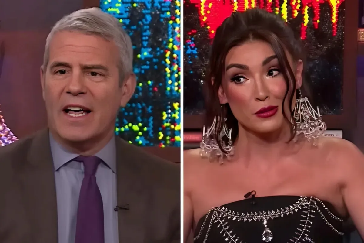 Andy Cohen Scolds ‘RHOSLC’ Star Bronwyn Newport For Dropping An F-Bomb On ‘WWHL’: “We’re On Live TV”