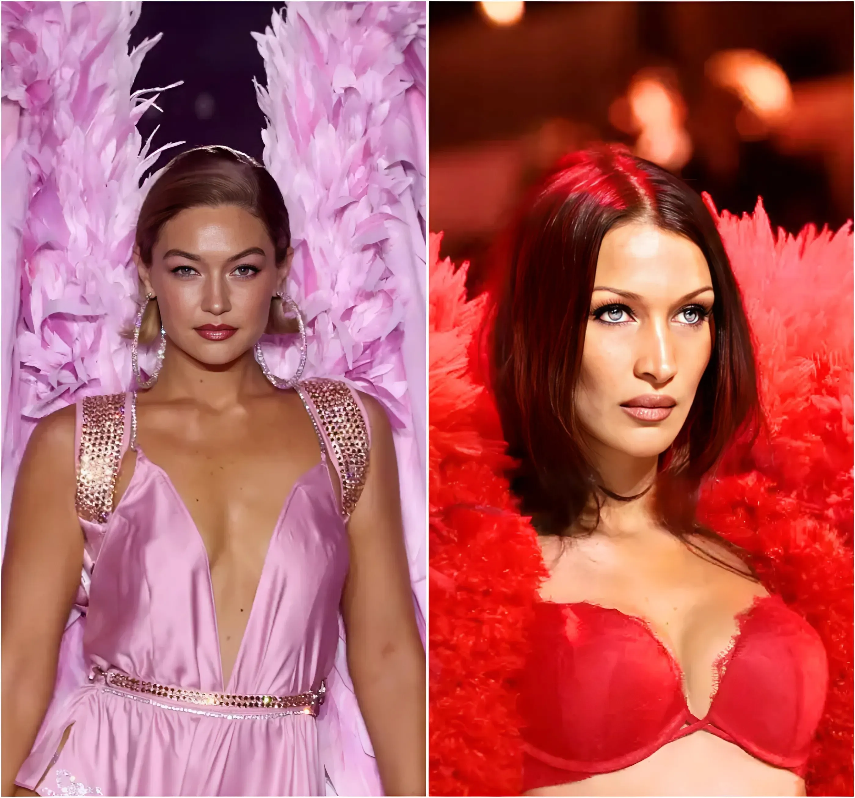 Gigi & Bella Hadid Hit the Victoria's Secret Fashion Show Runway in Jaw-Dropping Looks