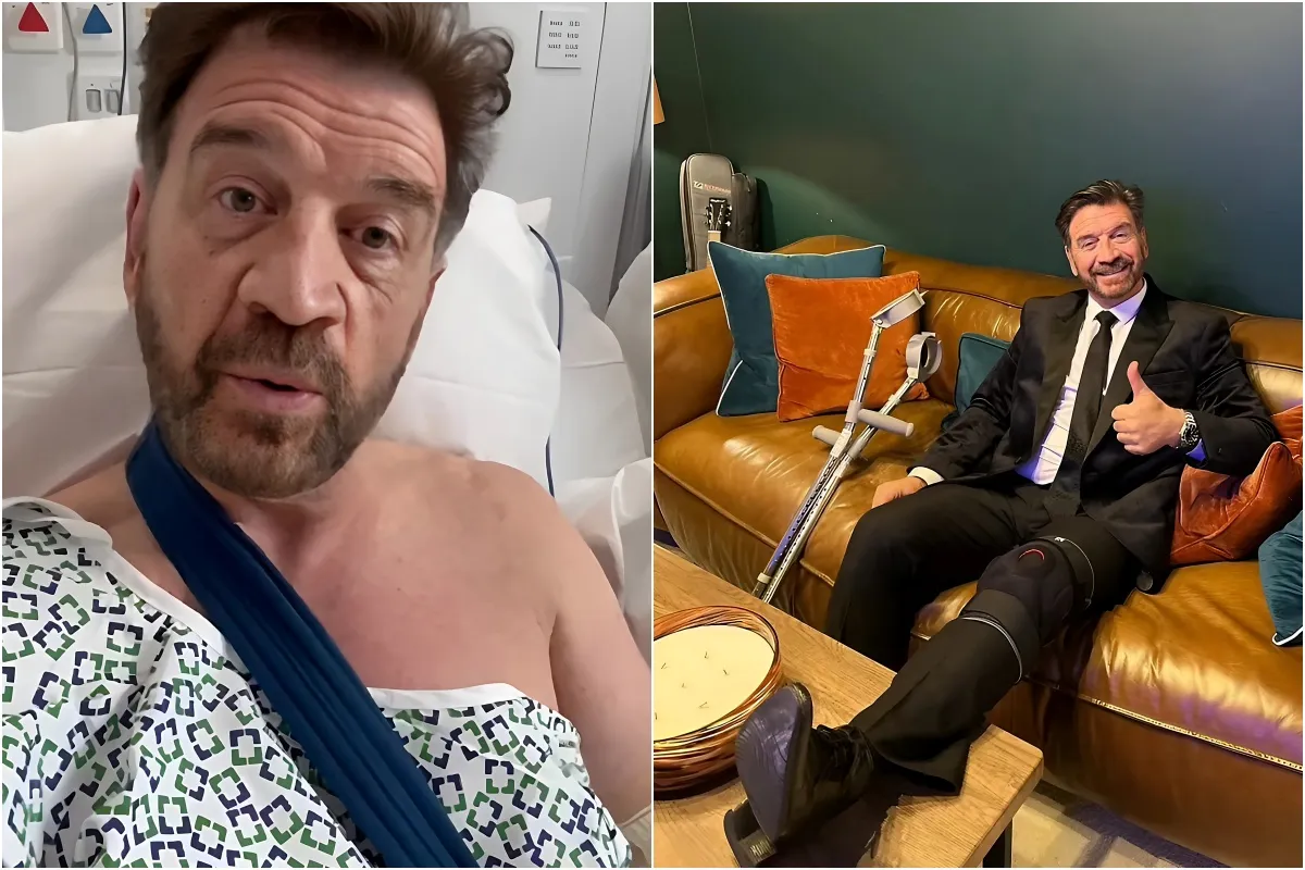 Nick Knowles reveals health update with fans as he shares first video from hospital following surgery after injuring himself on Strictly liennhi