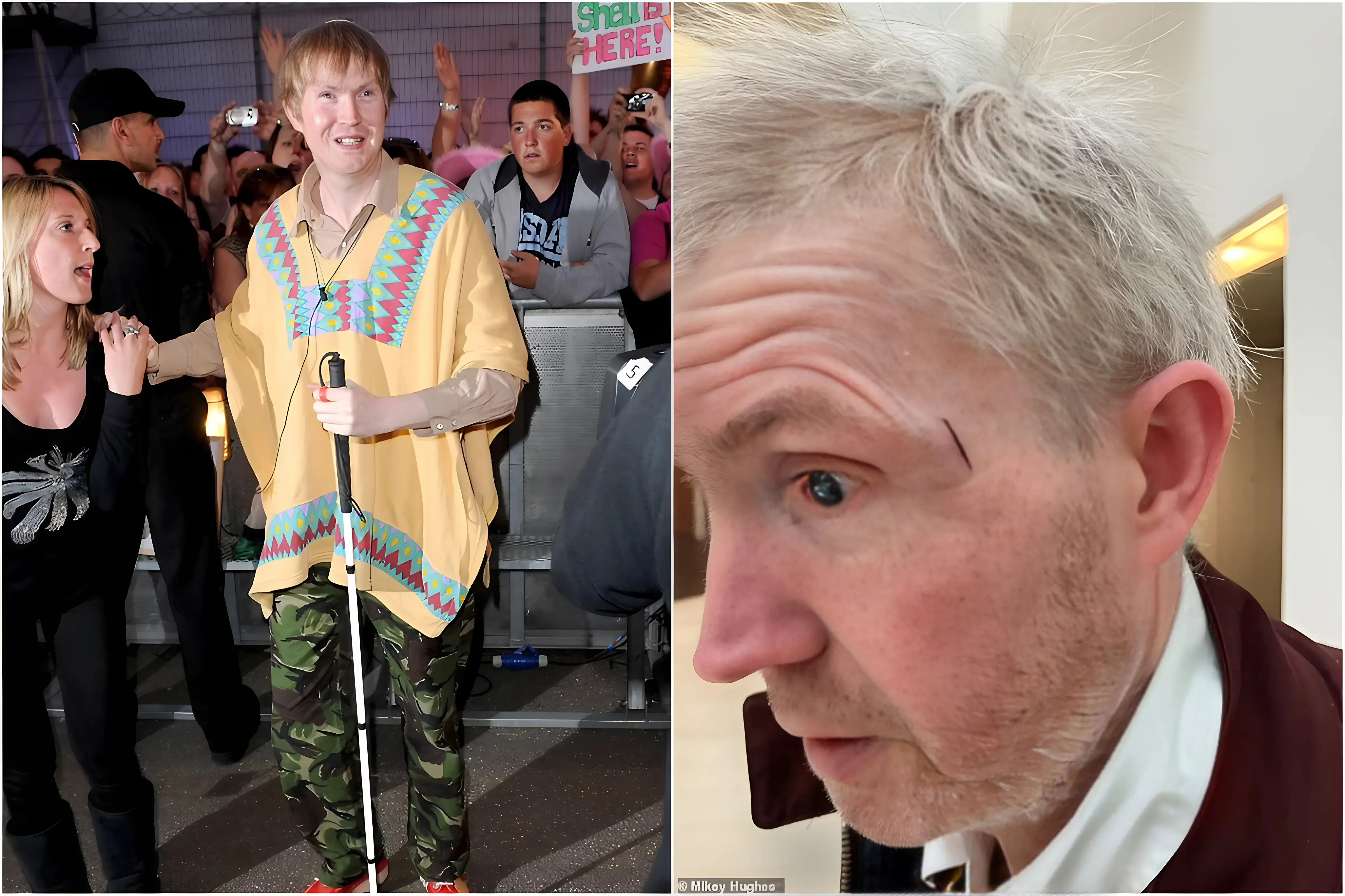 Blind Big Brother star is saved by a passing stranger after falling on railway line moments before train arrives in 'near death experience' trucc