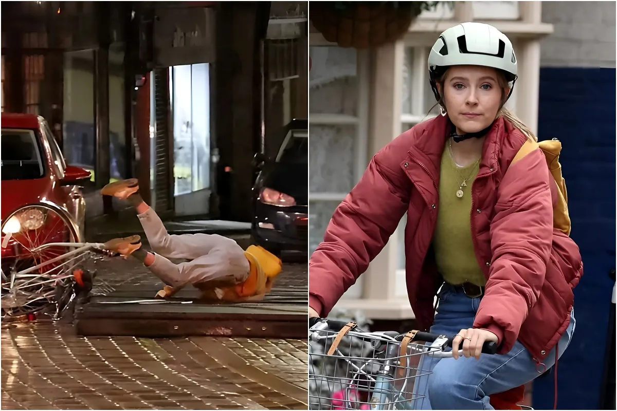 Rose Ayling-Ellis gets hit by a CAR in dramatic scenes as she begins filming her leading role in ITV's thriller Code of Silence liennhi