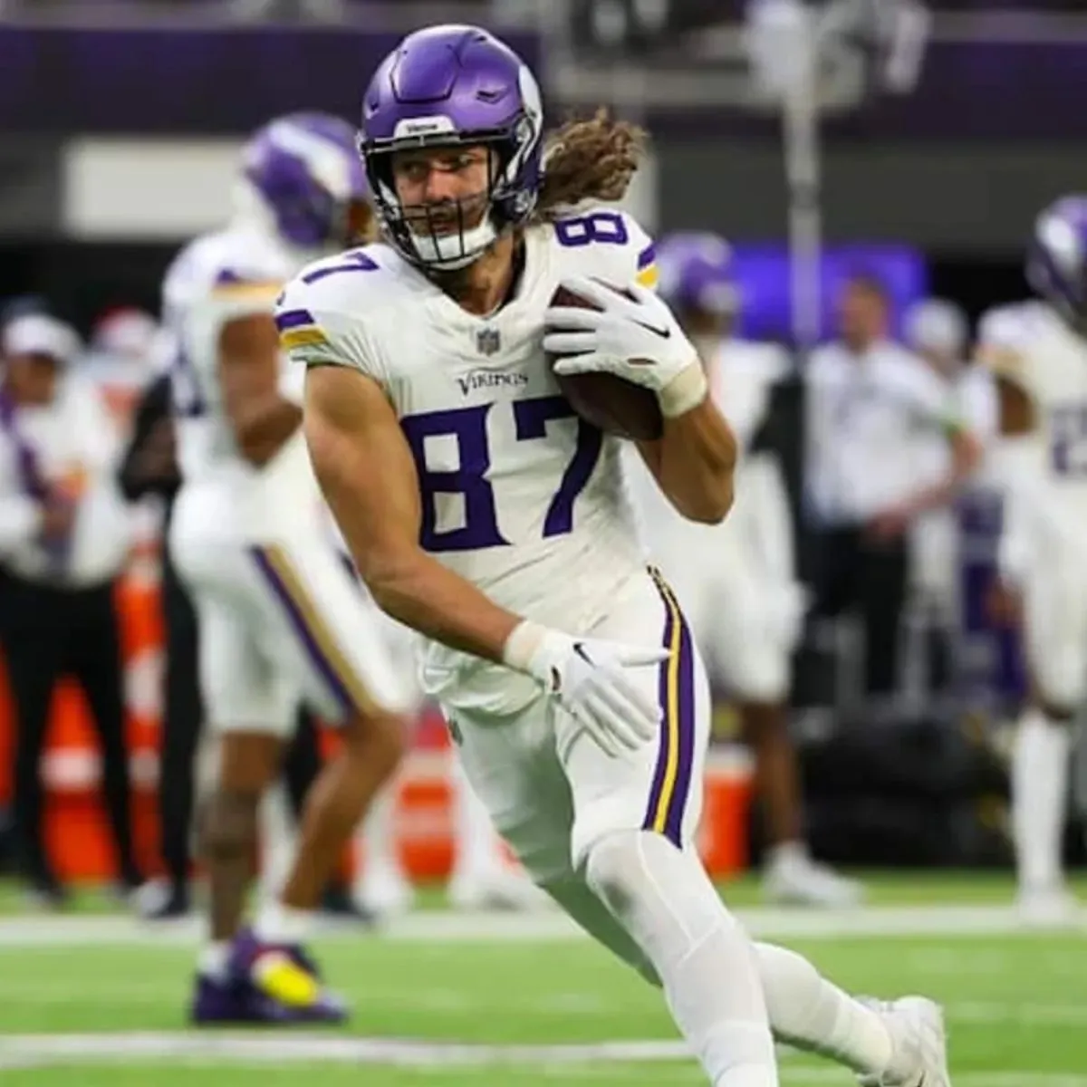 Vikings' T.J. Hockenson feels 'stronger than ever,' but unlikely to play vs. Lions