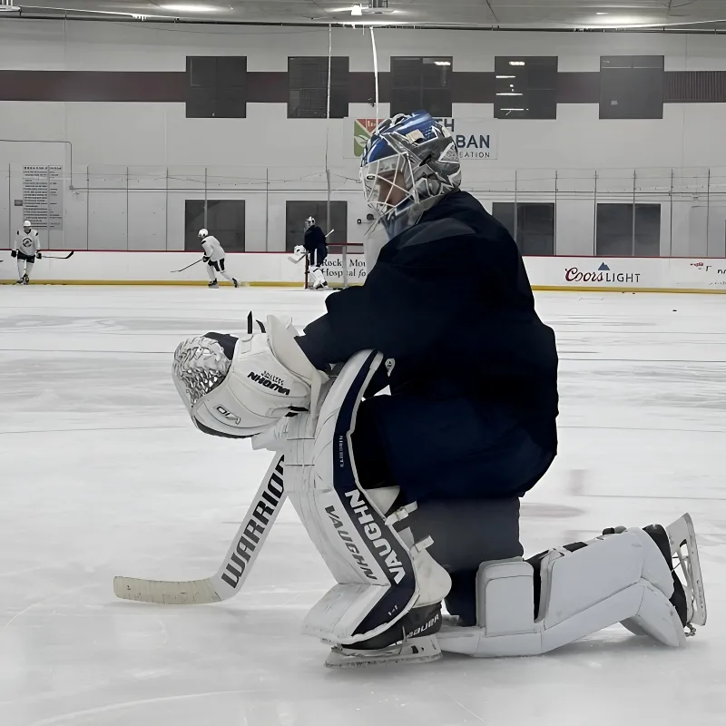 Kaapo Kahkonen Practices with Avalanche for First Time