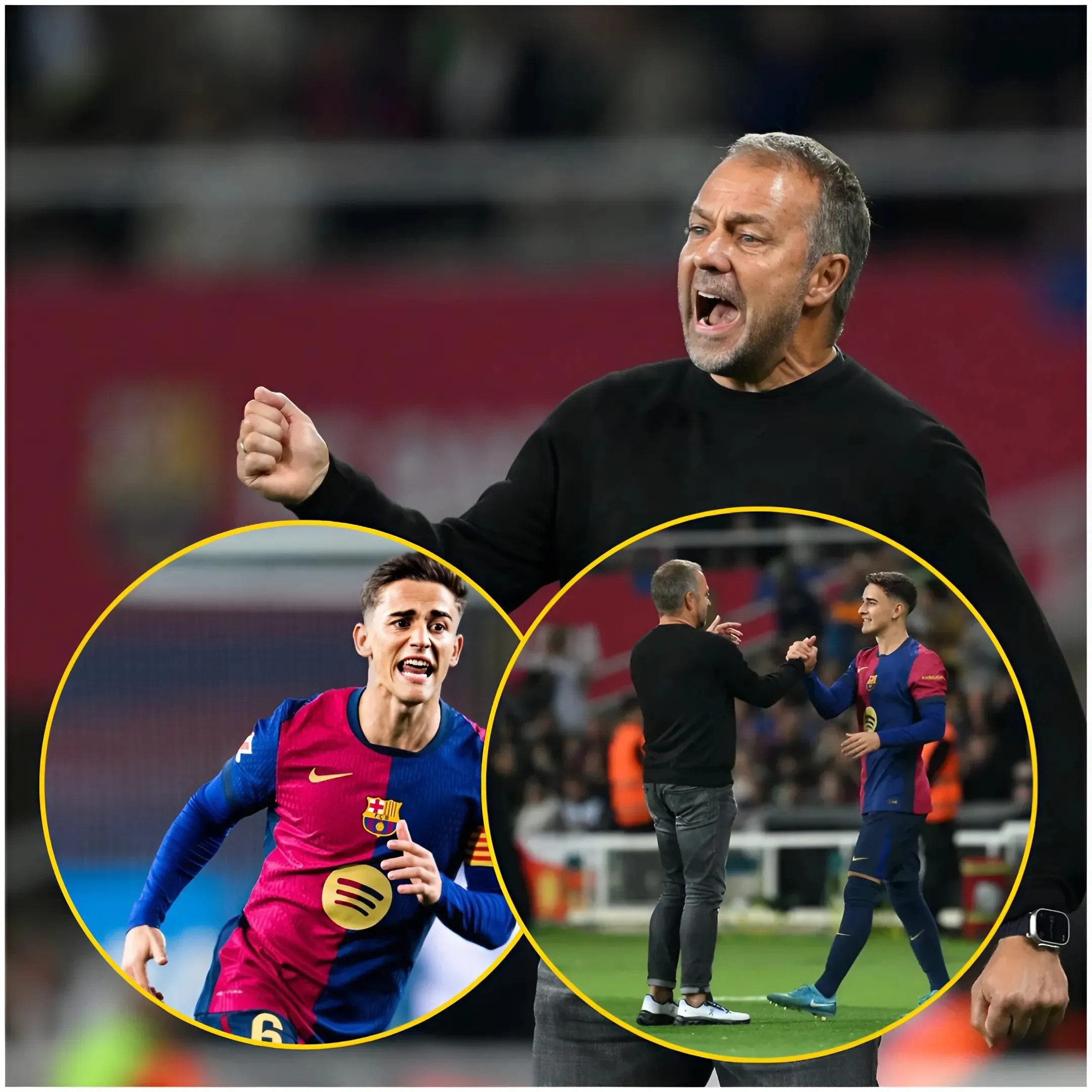 El entrenador del FC Barcelona, ​​Flick, se muestra "con la piel de gallina" por Gavi y está "muy contento" por la victoria ante el Sevilla