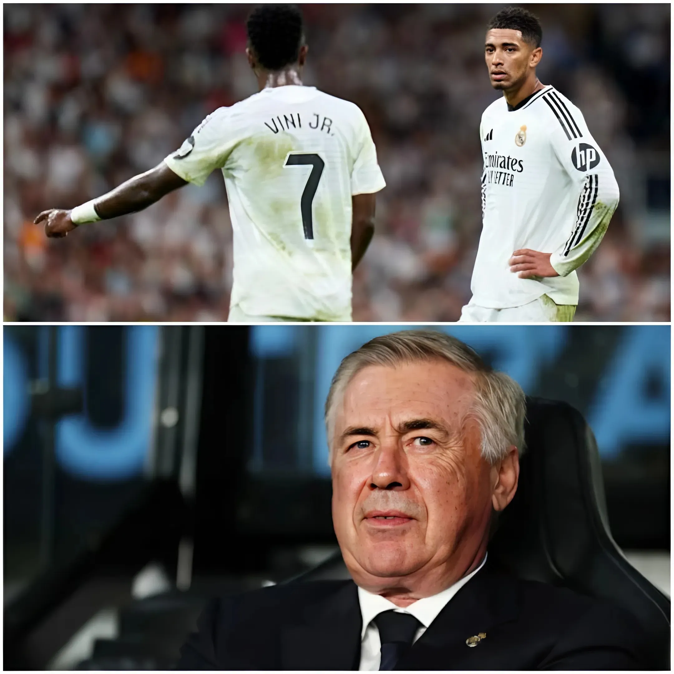 Carlo Ancelotti elogia los 'cojones' de Jude Bellingham tras el enfrentamiento con Vinicius Junior