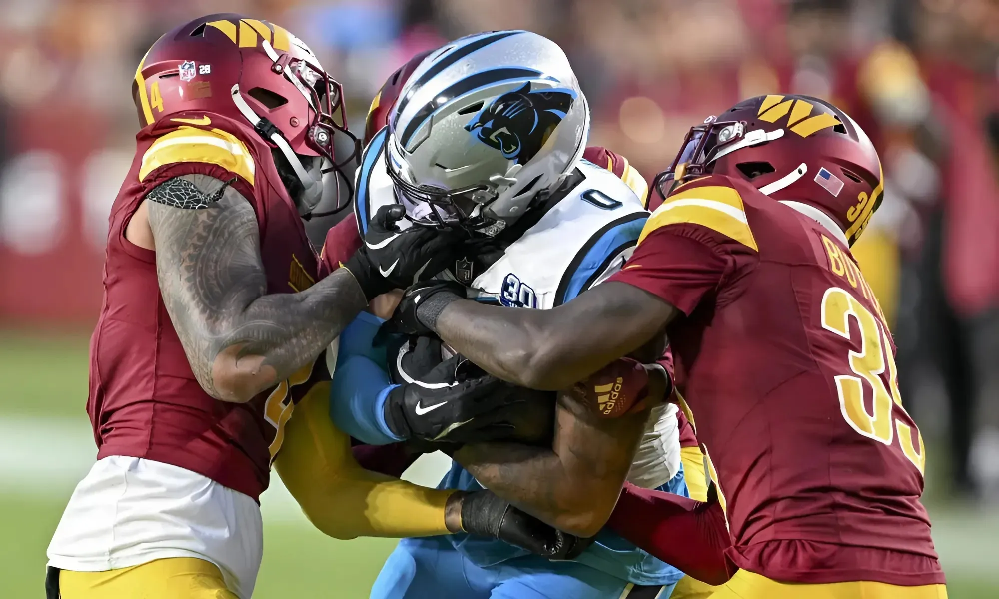 Studs and duds from Panthers' Week 7 loss to Commanders