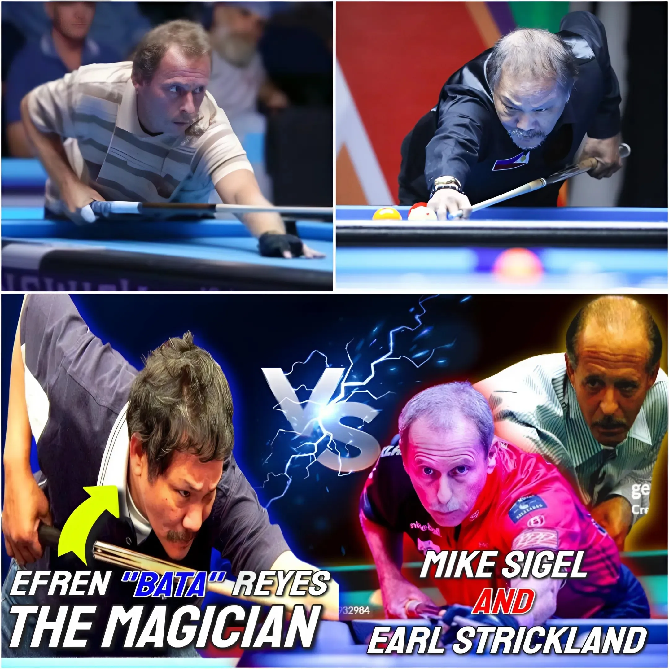 Legends Battle: Efren Reyes Faces Earl Strickland and Mike Sigel in the World 9-Ball Championship Finals