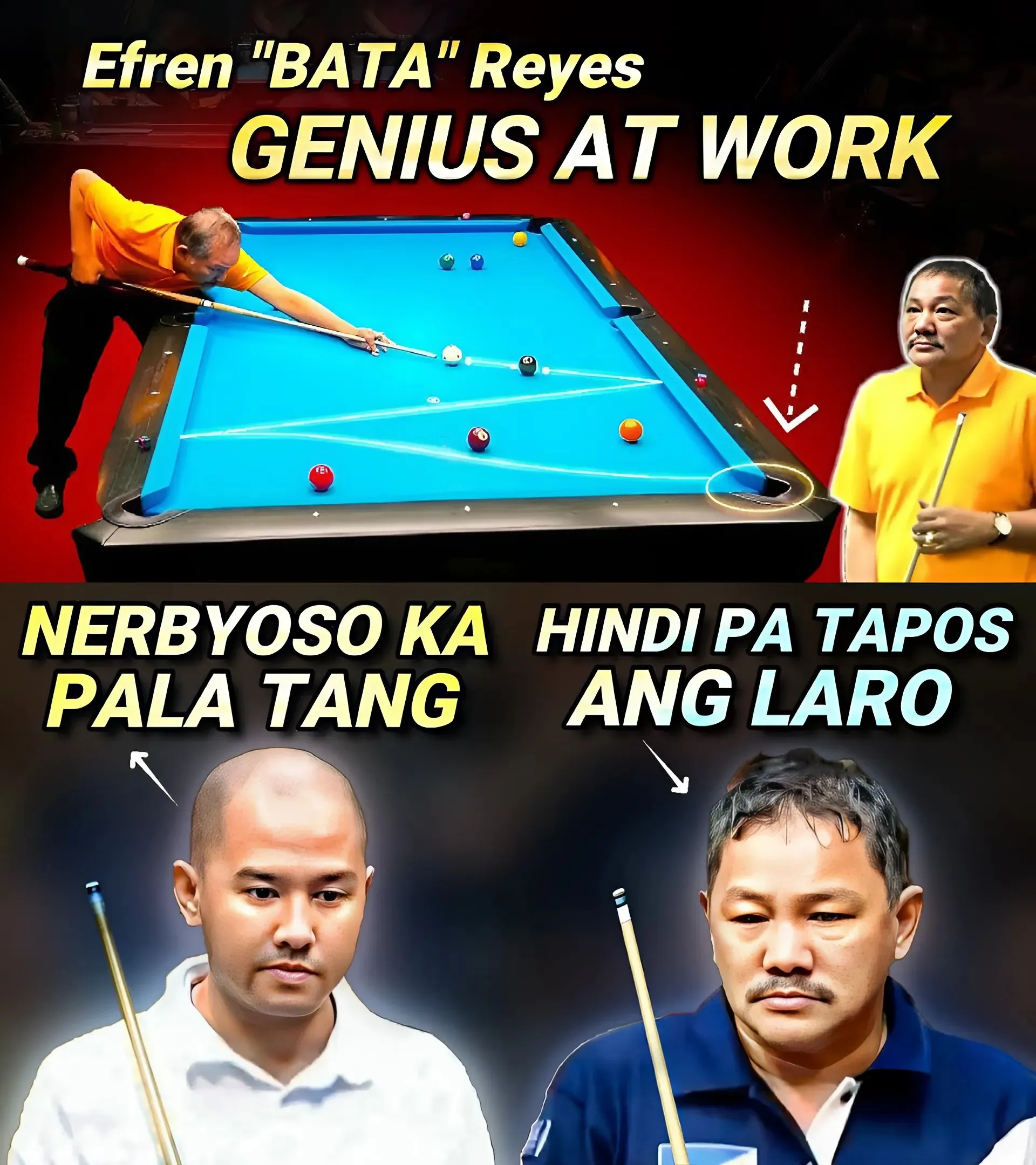 Generations Meet: 57-Year-Old Efren BATA Reyes Faces Off Against Young Pinoy 'Shotgun' In Dramatic 10-Ball Match!