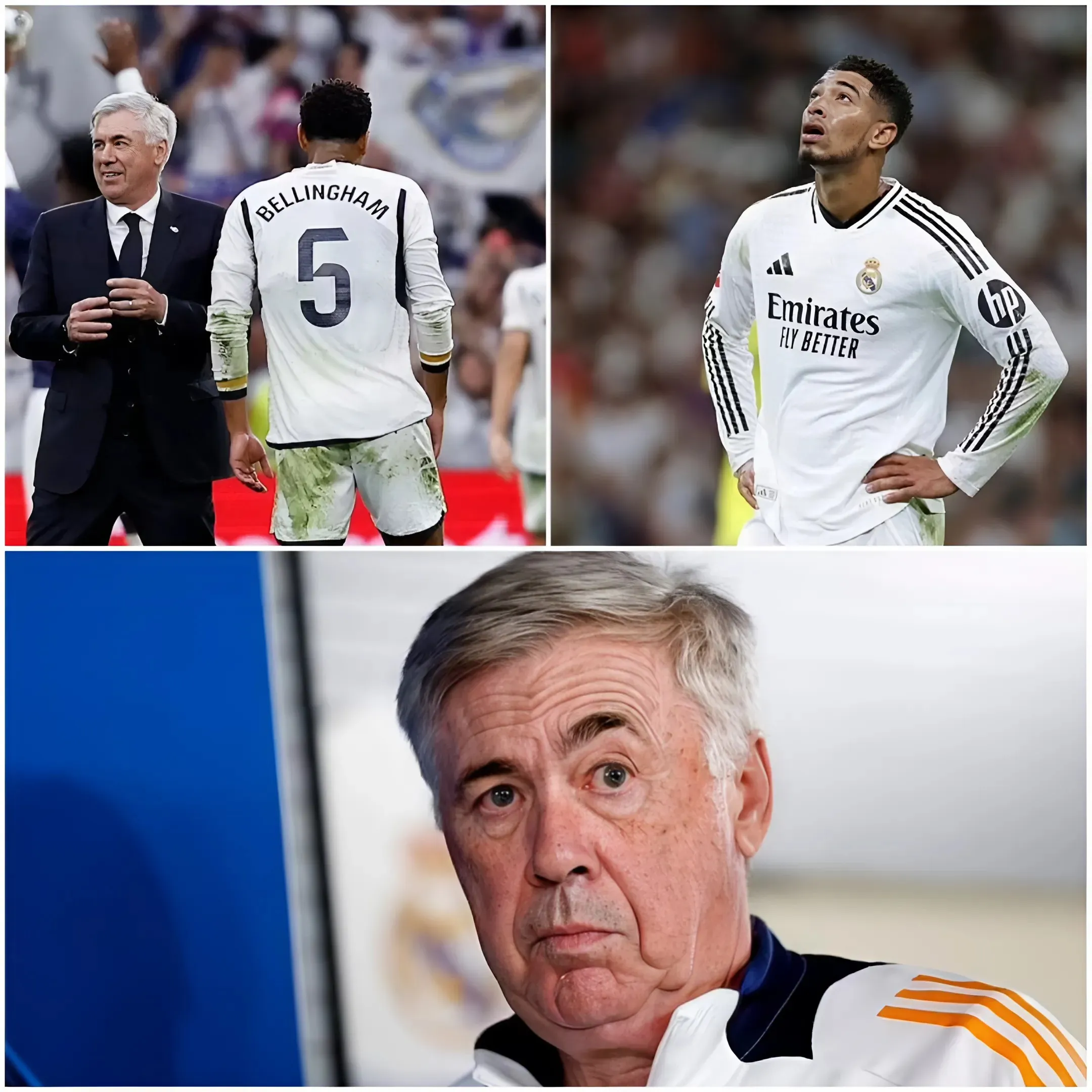 Carlo Ancelotti revela por qué la sequía goleadora de Jude Bellingham en el Real Madrid "no es un problema", después de que la prensa española denunciara su récord