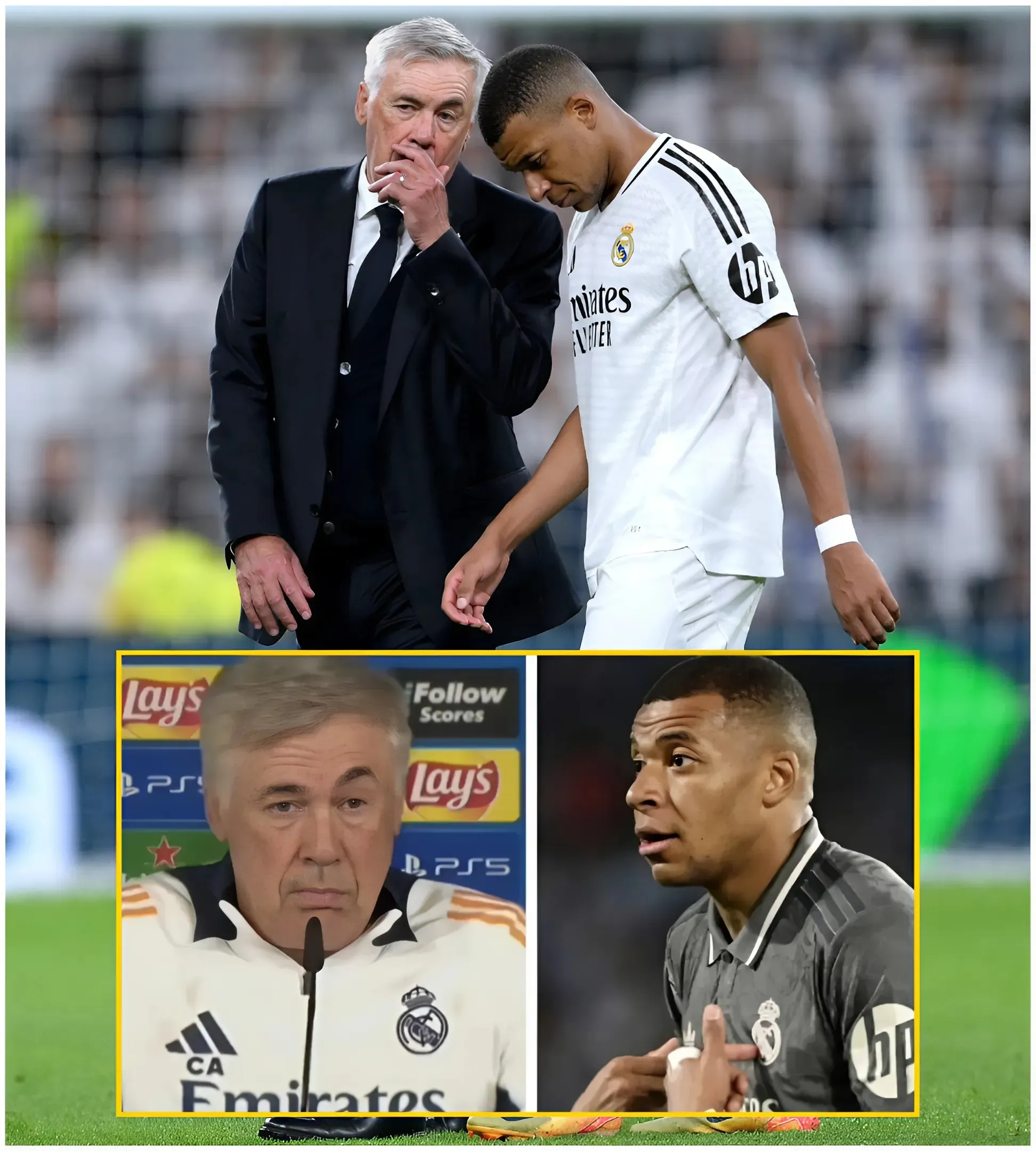 “¡Exijo goles!”: Carlo Ancelotti revela que le dio a Kylian Mbappé las mismas órdenes que a Karim Benzema mientras el técnico del Real Madrid explica su estrategia para sacar lo mejor de la estrella francesa.