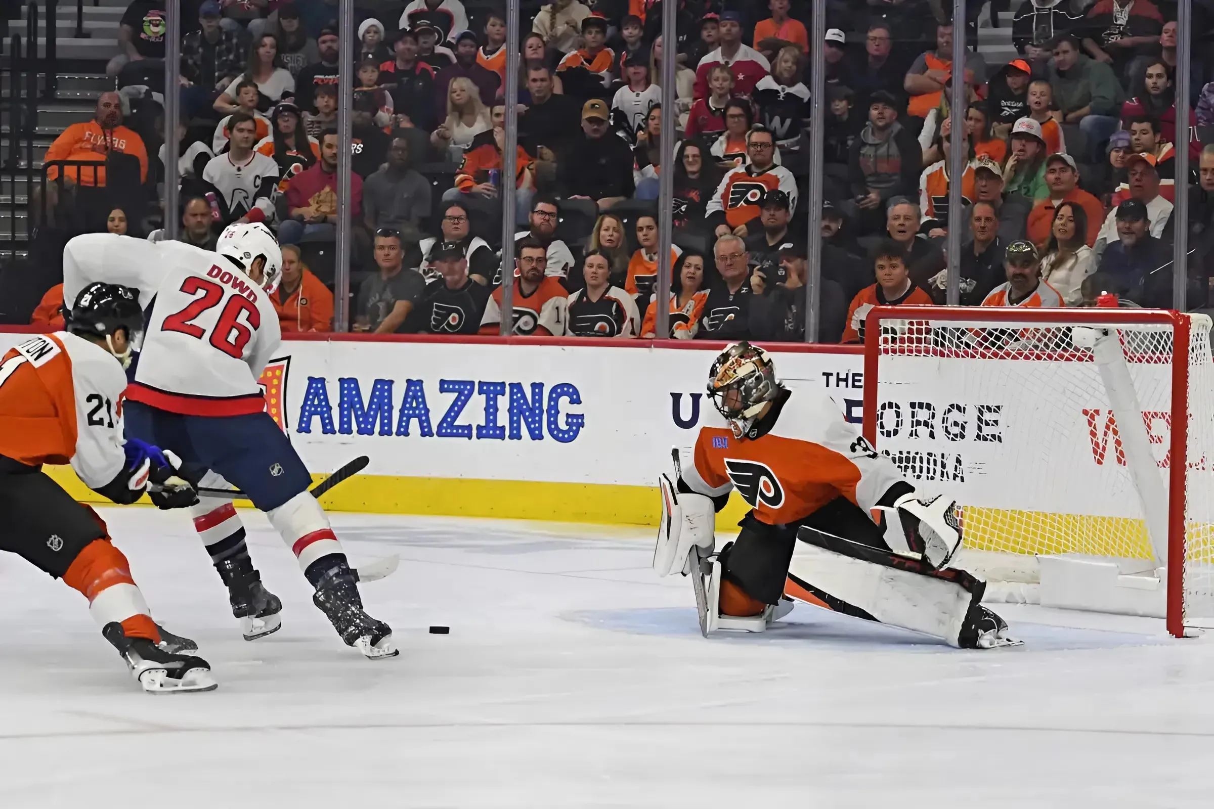 Caps Handle Flyers In 4-1 Victory