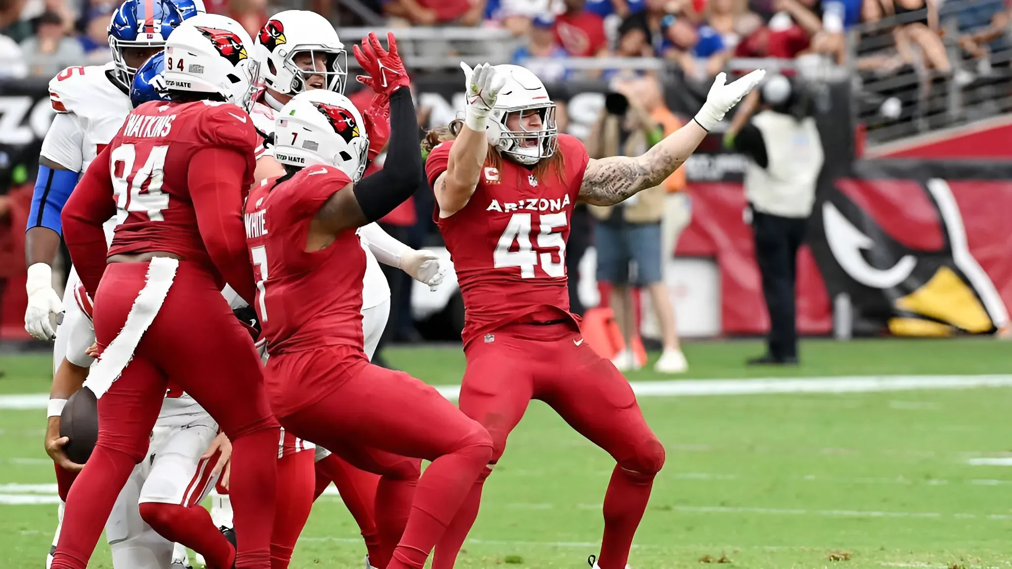 Cardinals sack leader Dennis Gardeck tore ACL vs. Chargers