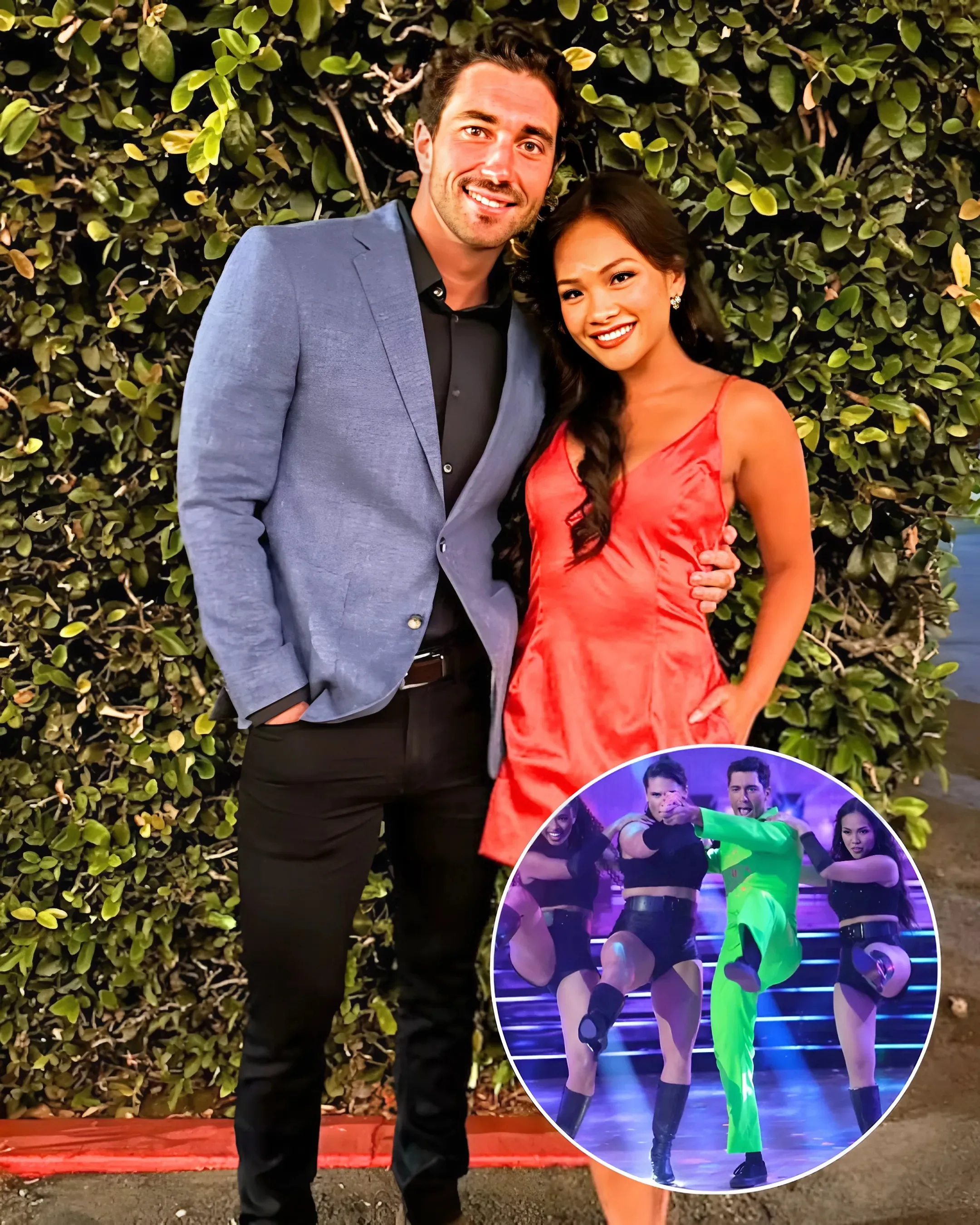 Joey Graziadei and Jenn Tran dance together on Dancing With the Stars after he rejected her on The Bachelor