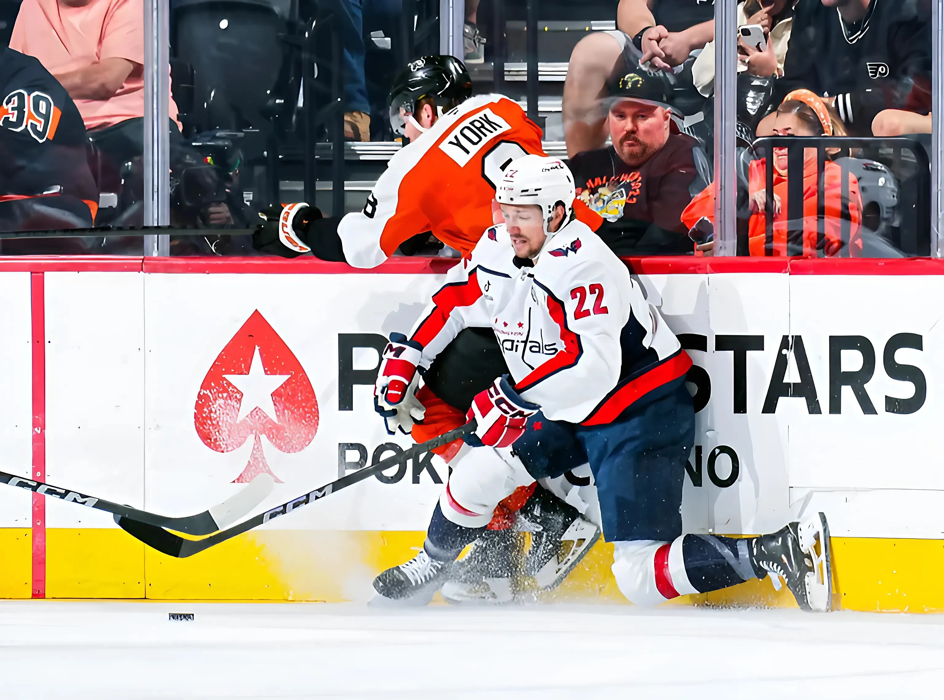 Two Shorthanded Goals In The First Power Washington Capitals Past Philadelphia Flyers, 4-1; Andrew Mangiapane Scores In Second Consecutive Game; John Carlson Extends Point-Streak To Five Games trucc