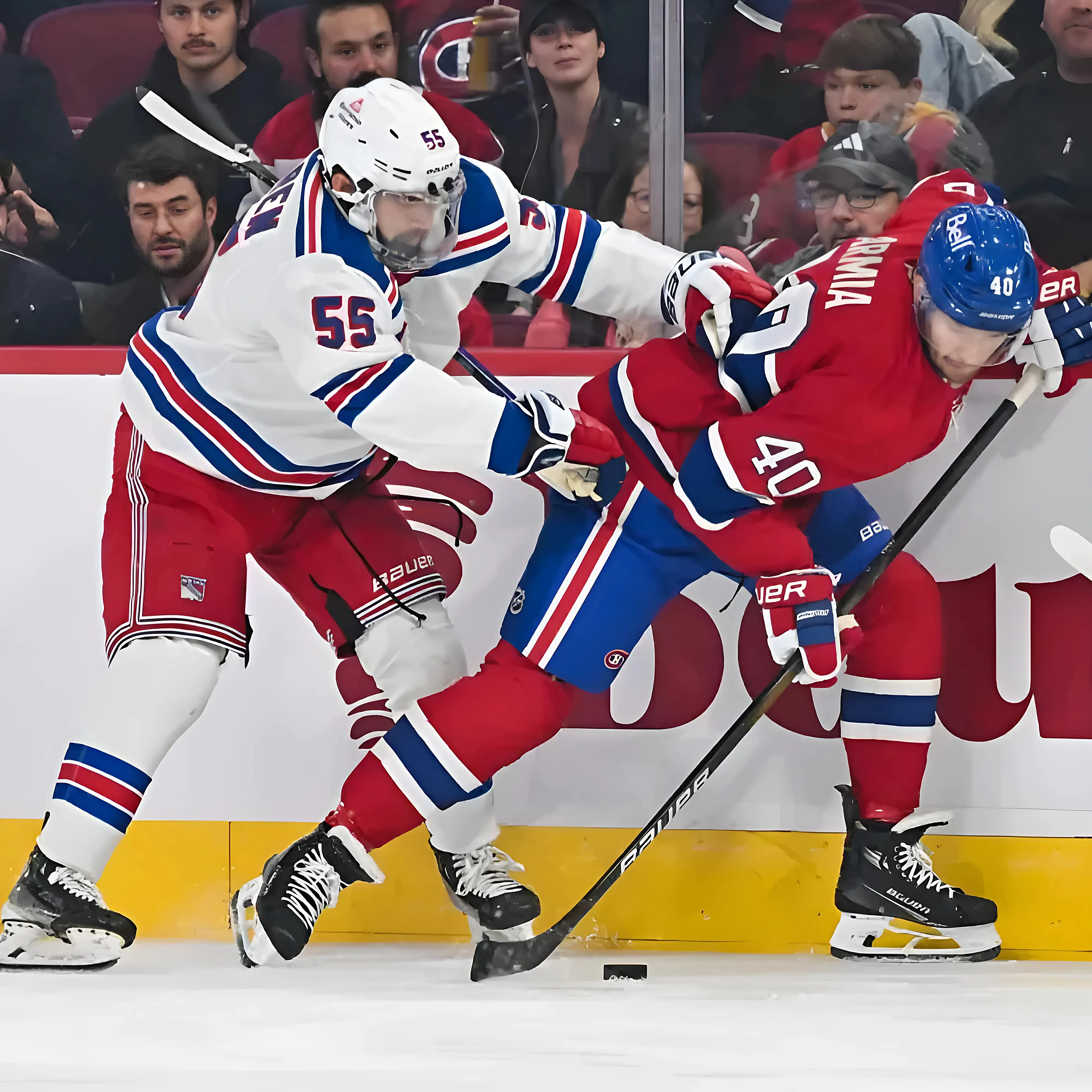 ‘Heart-and-soul guy’ Ryan Lindgren makes season debut with Rangers after jaw surgery