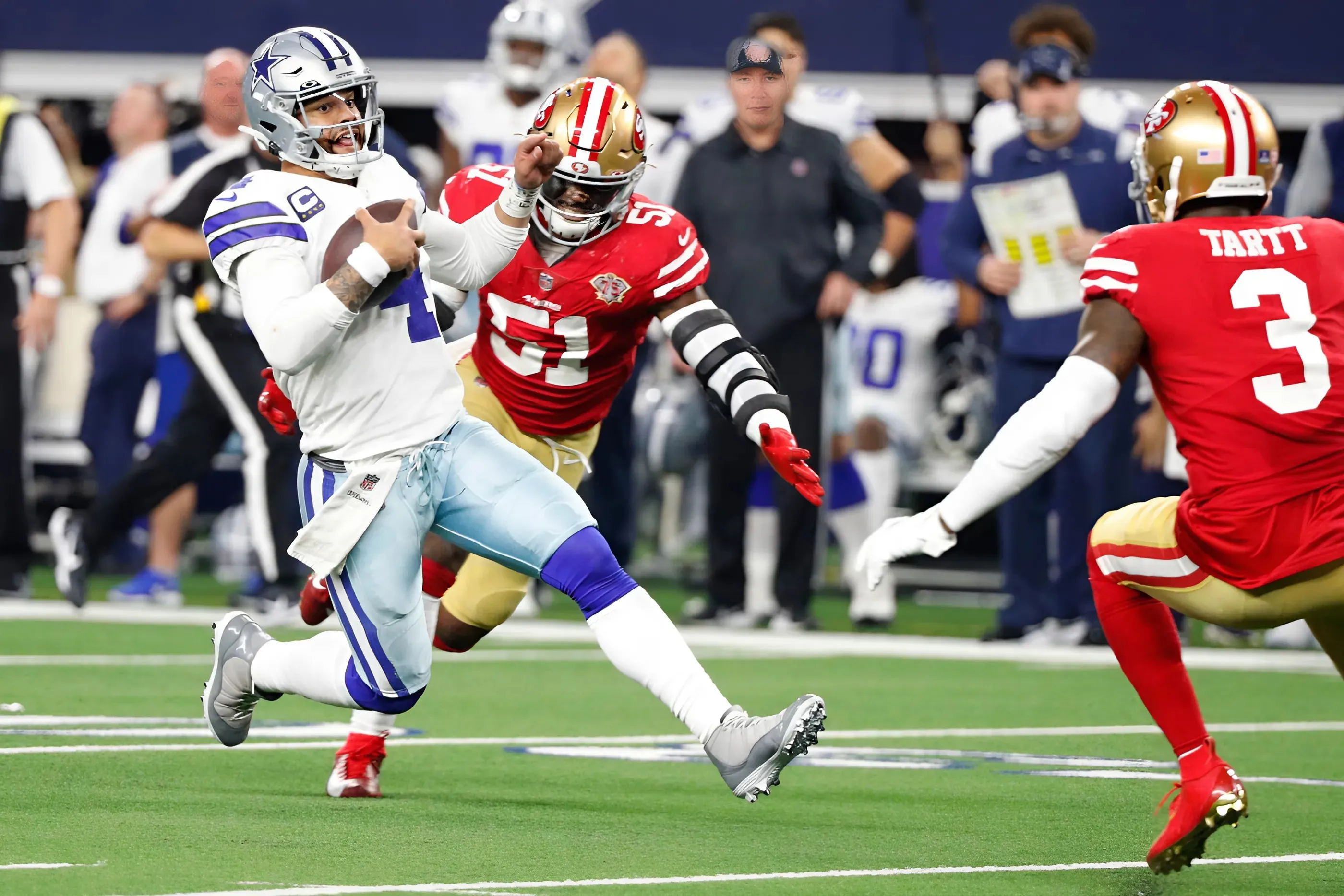 Cowboys Need 1 Thing From Dak To Upset Hobbled 49ers