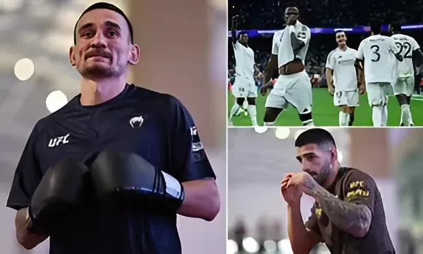 Max Holloway se burla del Real Madrid e Ilia Topuria antes de la pelea por el título de UFC mientras el perdedor revela el club rival que le ha enviado un regalo y lo respalda para reinar victorioso