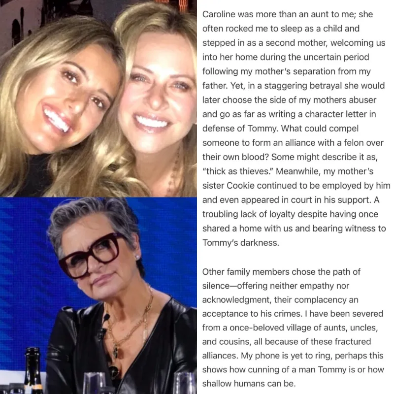 Dina Manzo's Daughter Lexi Accuses Aunt Caroline of 'Staggering Betrayal' Amid Stepfather's Sentencing - Shocking RHONJ Revelations