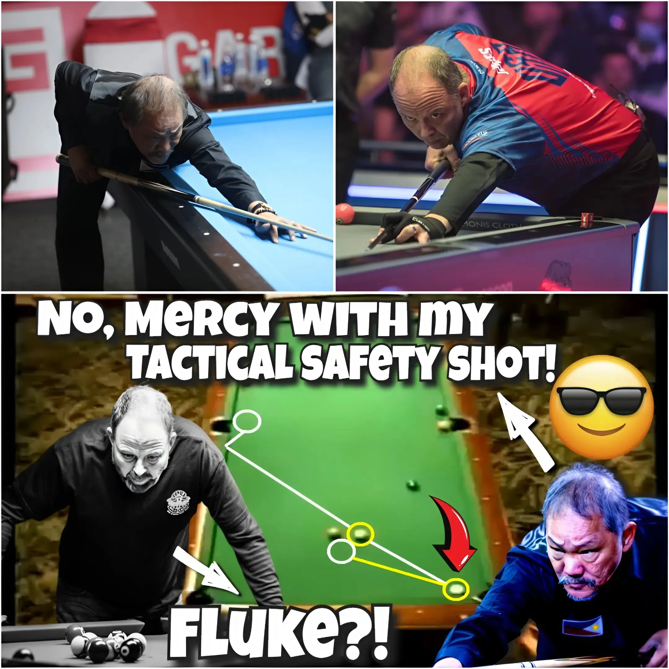 Billiards Miracle: Efren Reyes Shows Off Shocking Tactical Shots at UPA Pro Tour!