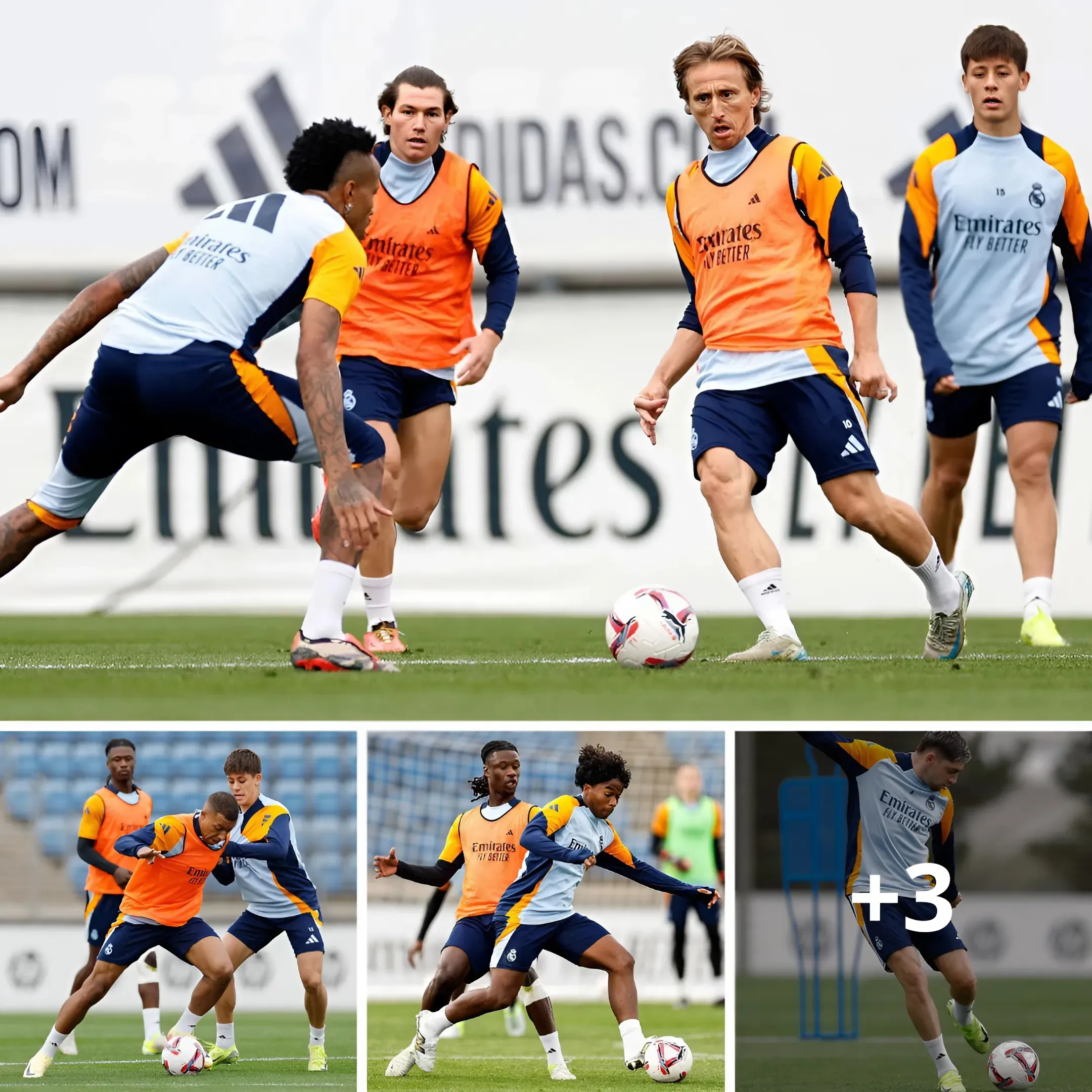 ESFUERZO Y PERSISTENCIA: La plantilla de Carlo Ancelotti se entrena en la Ciudad Real Madrid para seguir preparando el Clásico